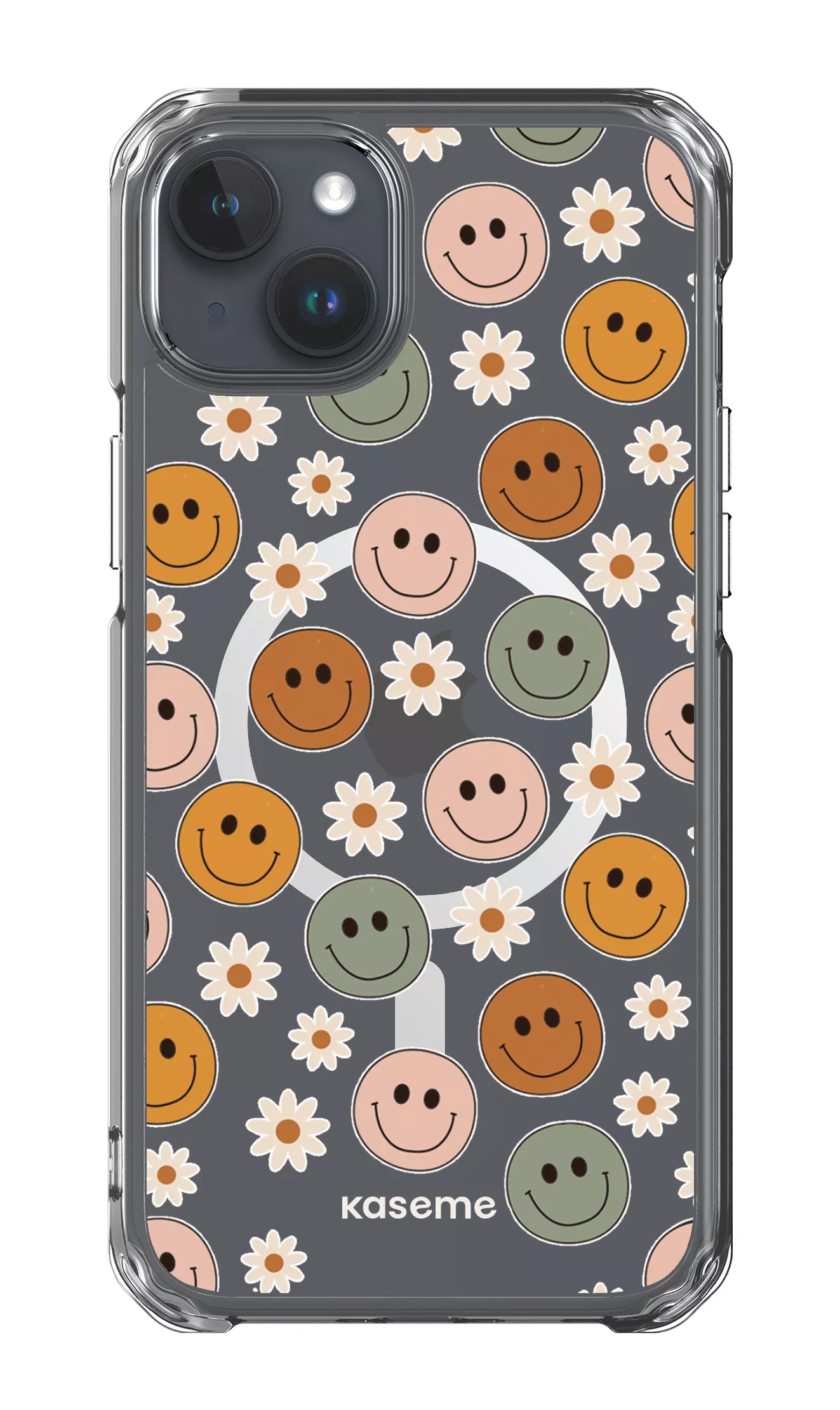 iPhone 15 Plus Clear Case - Magsafe Smirk Clear Case -