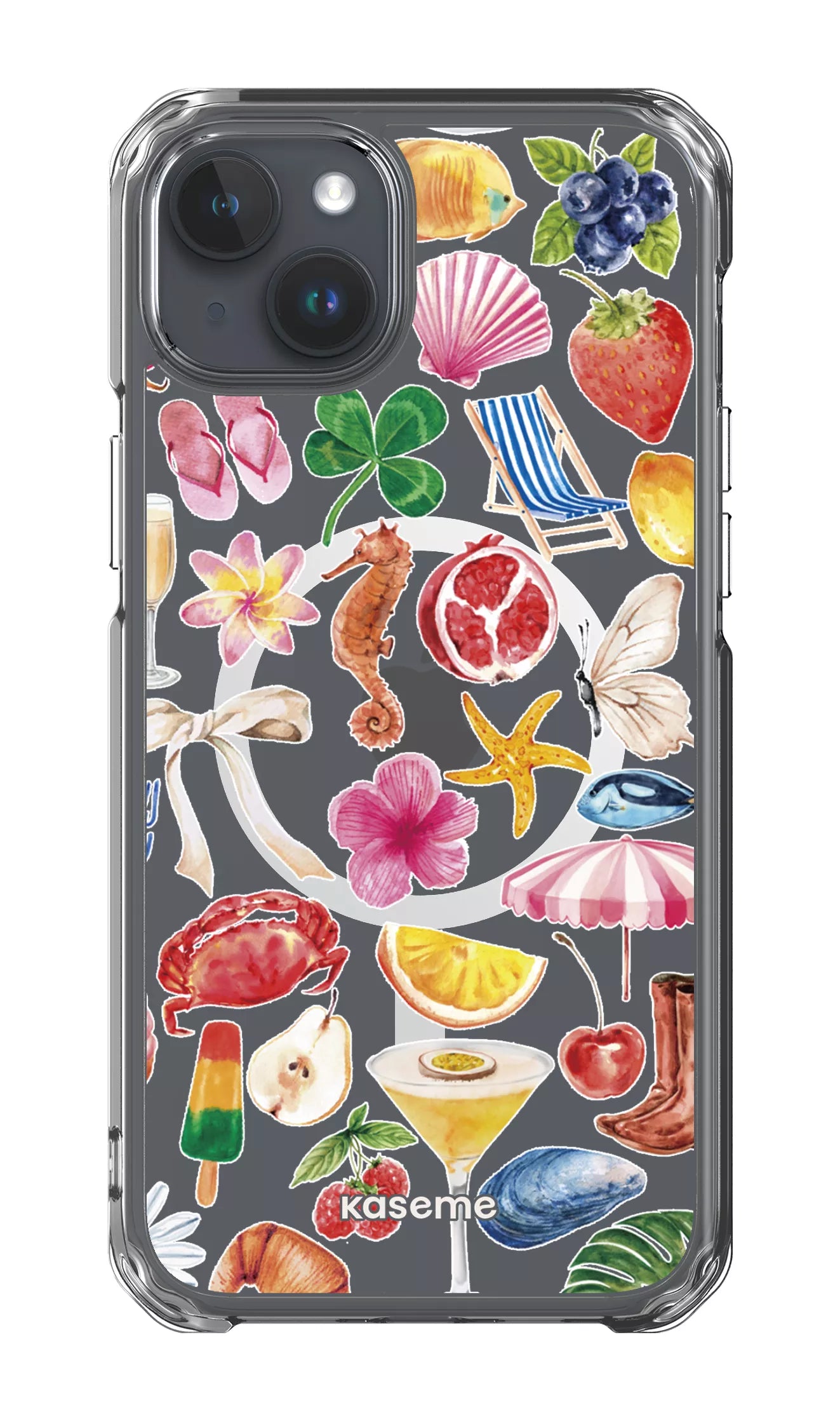 iPhone 15 Plus Clear Case - Magsafe St-Tropez Clear Case -