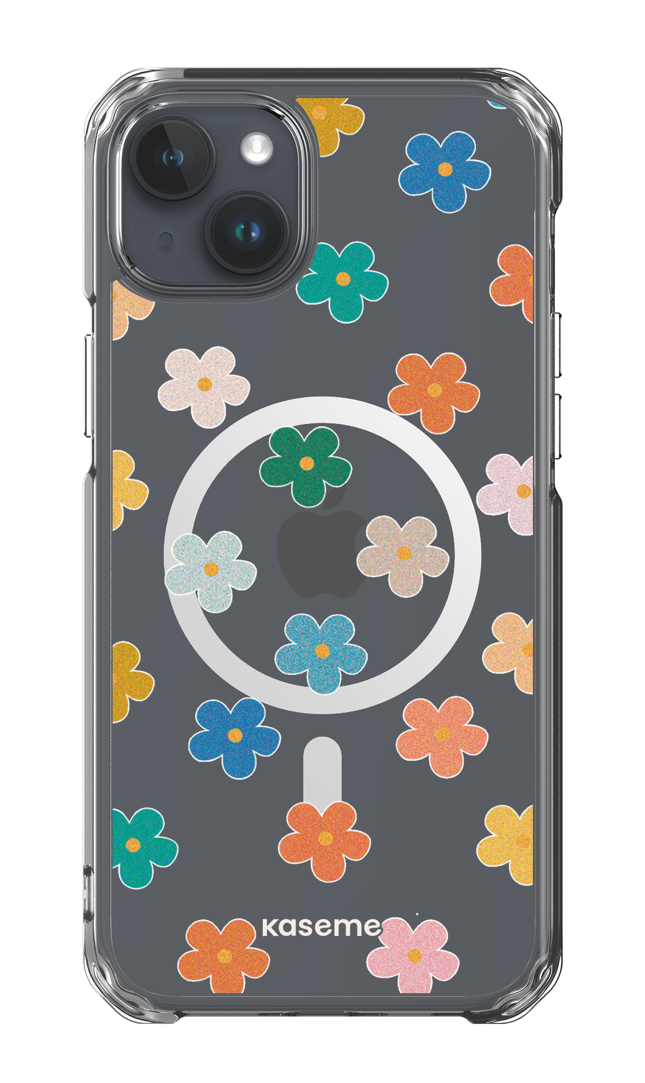 iPhone 15 Plus Clear Case - Magsafe Woodstock Clear Case -