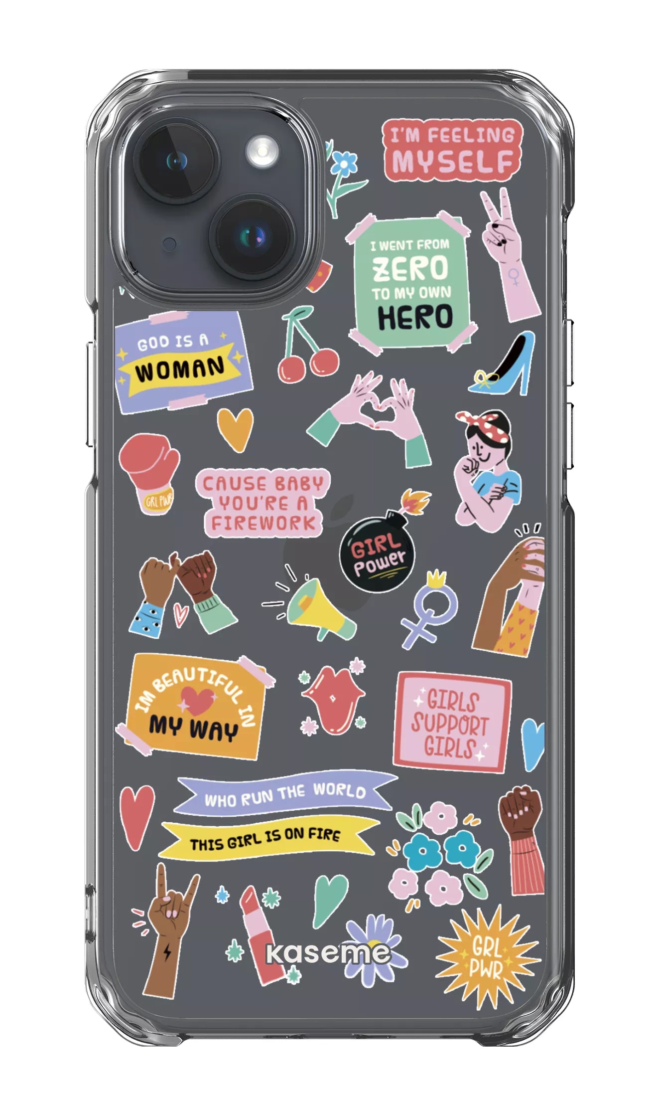 iPhone 15 Plus Clear Case Girl Boss Clear Case -