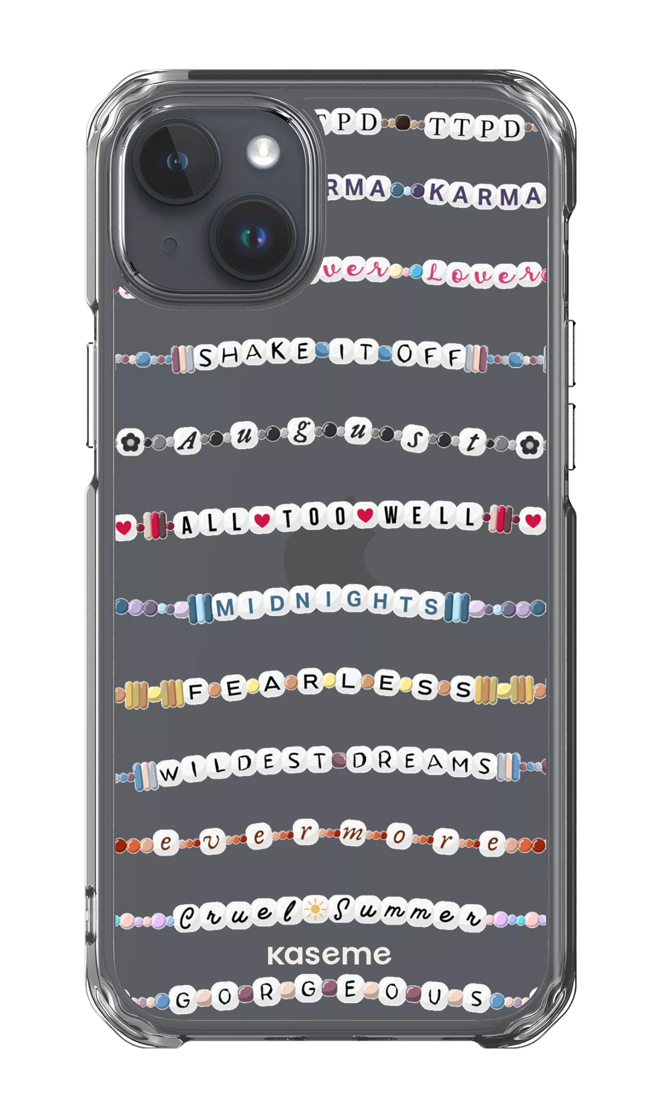 iPhone 15 Plus Clear Case Love Story Clear Case -