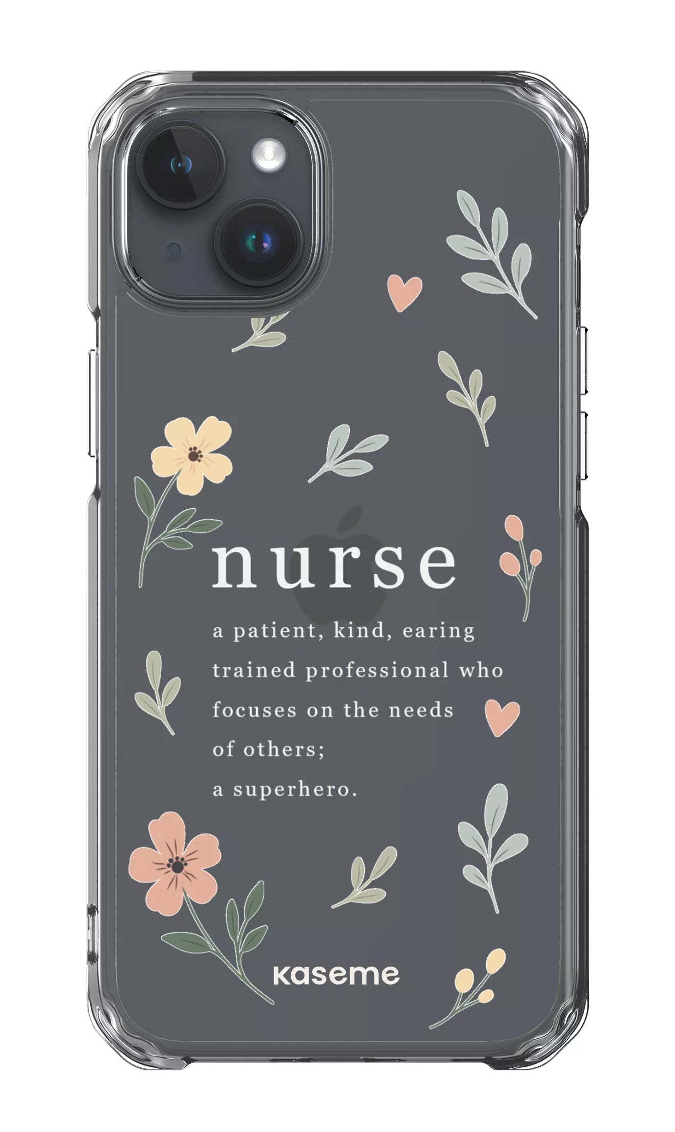 iPhone 15 Plus Clear Case With Heart Clear Case -