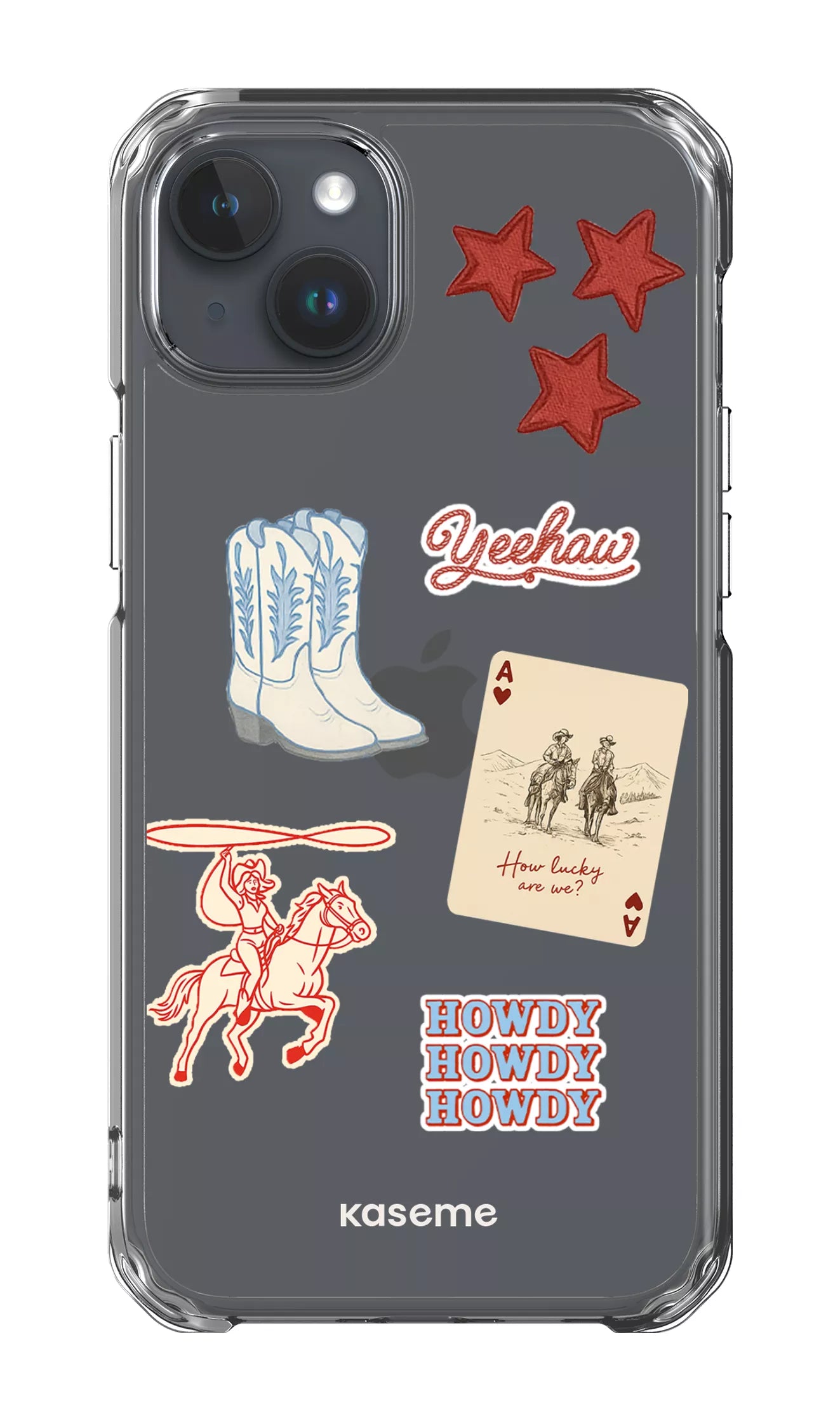 iPhone 15 Plus Clear Case Yeehaw Clear Case -