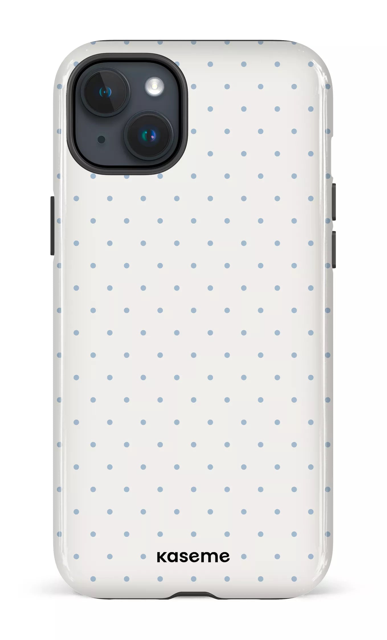 iPhone 15 Plus Tough Ditsy White & Blue -