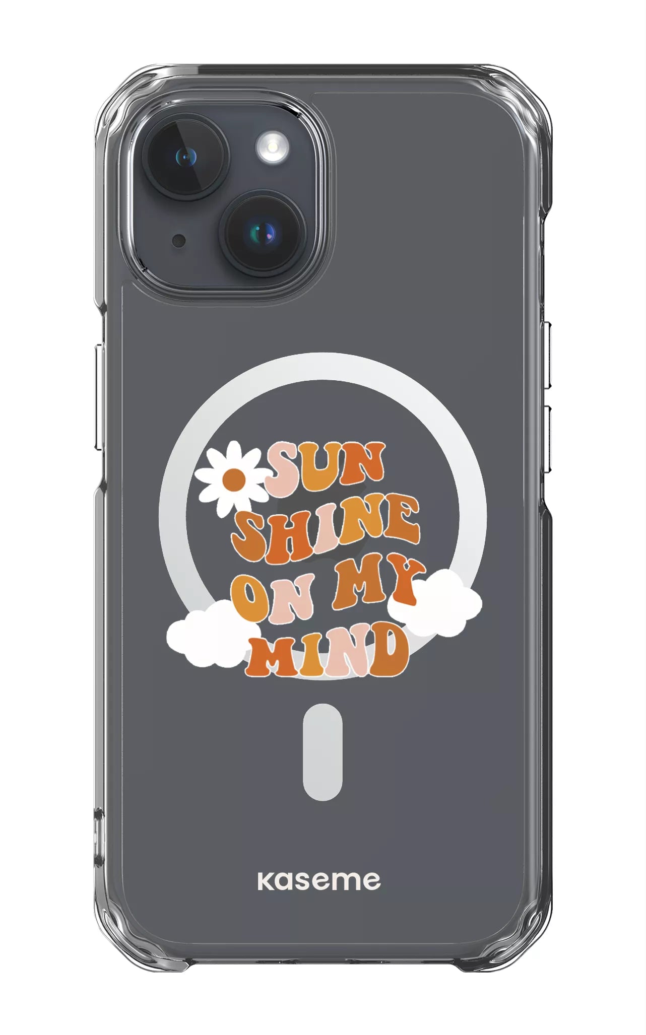 iPhone 15 Pro Clear Case - Magsafe Cheerful Clear Case -