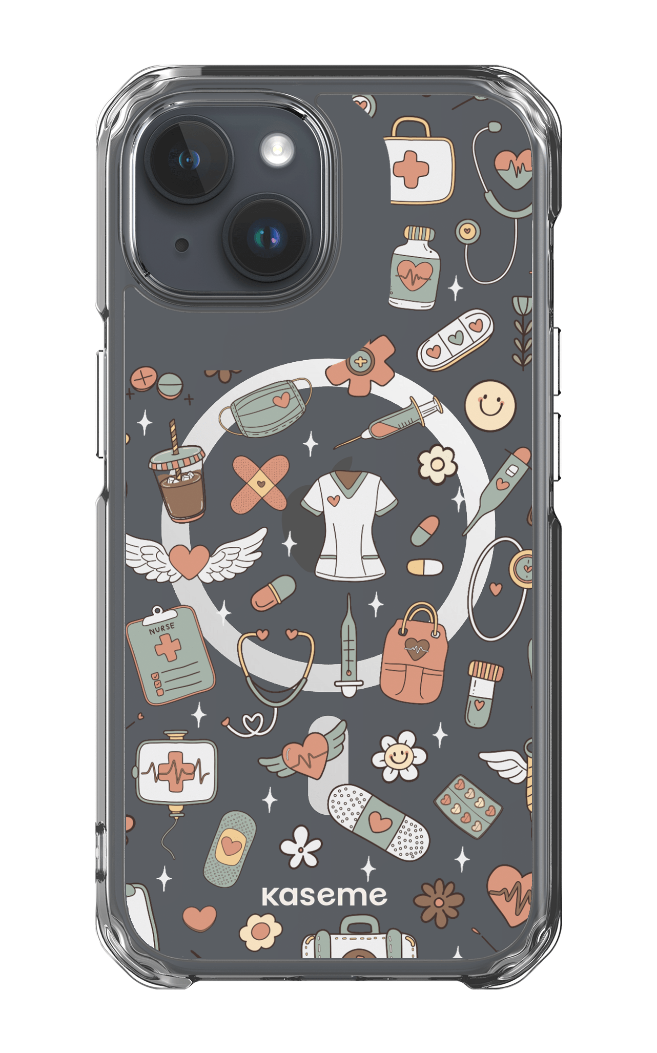 iPhone 15 Pro Clear Case - Magsafe Code Clear Case -