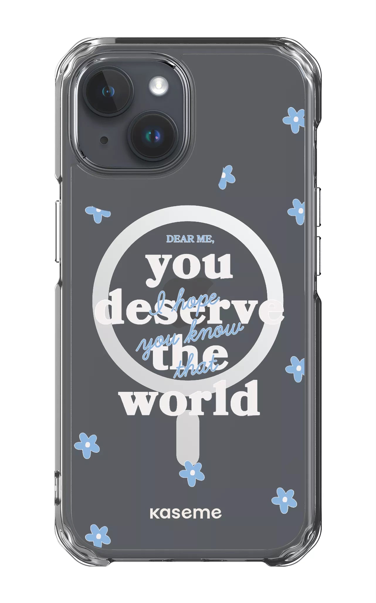 iPhone 15 Pro Clear Case - Magsafe Dear Me Clear Case -