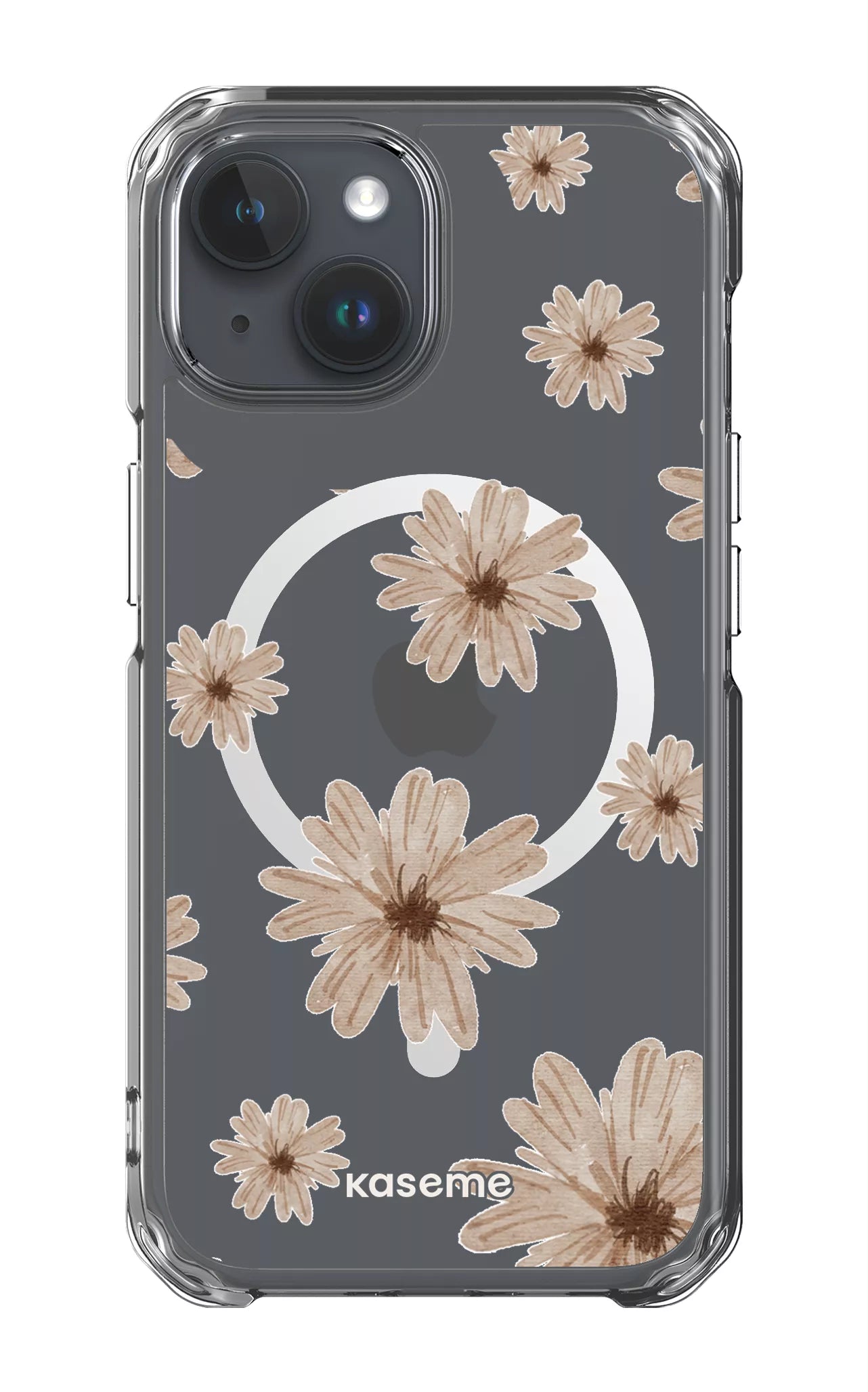 iPhone 15 Pro Clear Case - Magsafe Delicate Dreams Clear Case -