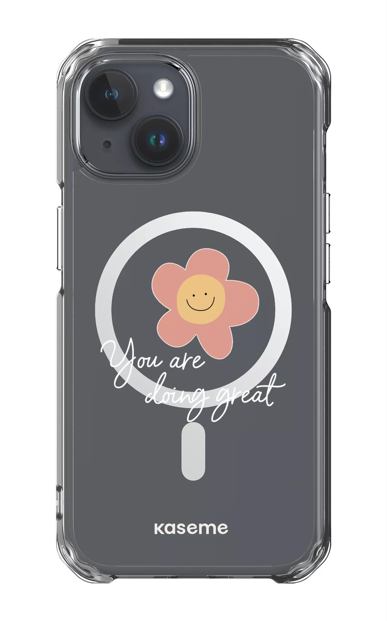 iPhone 15 Pro Clear Case - Magsafe Keep going Clear Case -