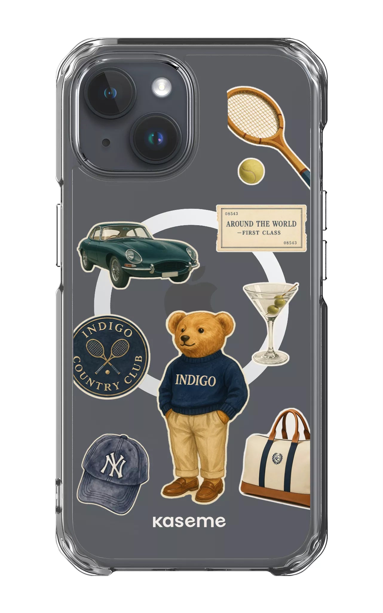 iPhone 15 Pro Clear Case - Magsafe Kingsley Clear Case -