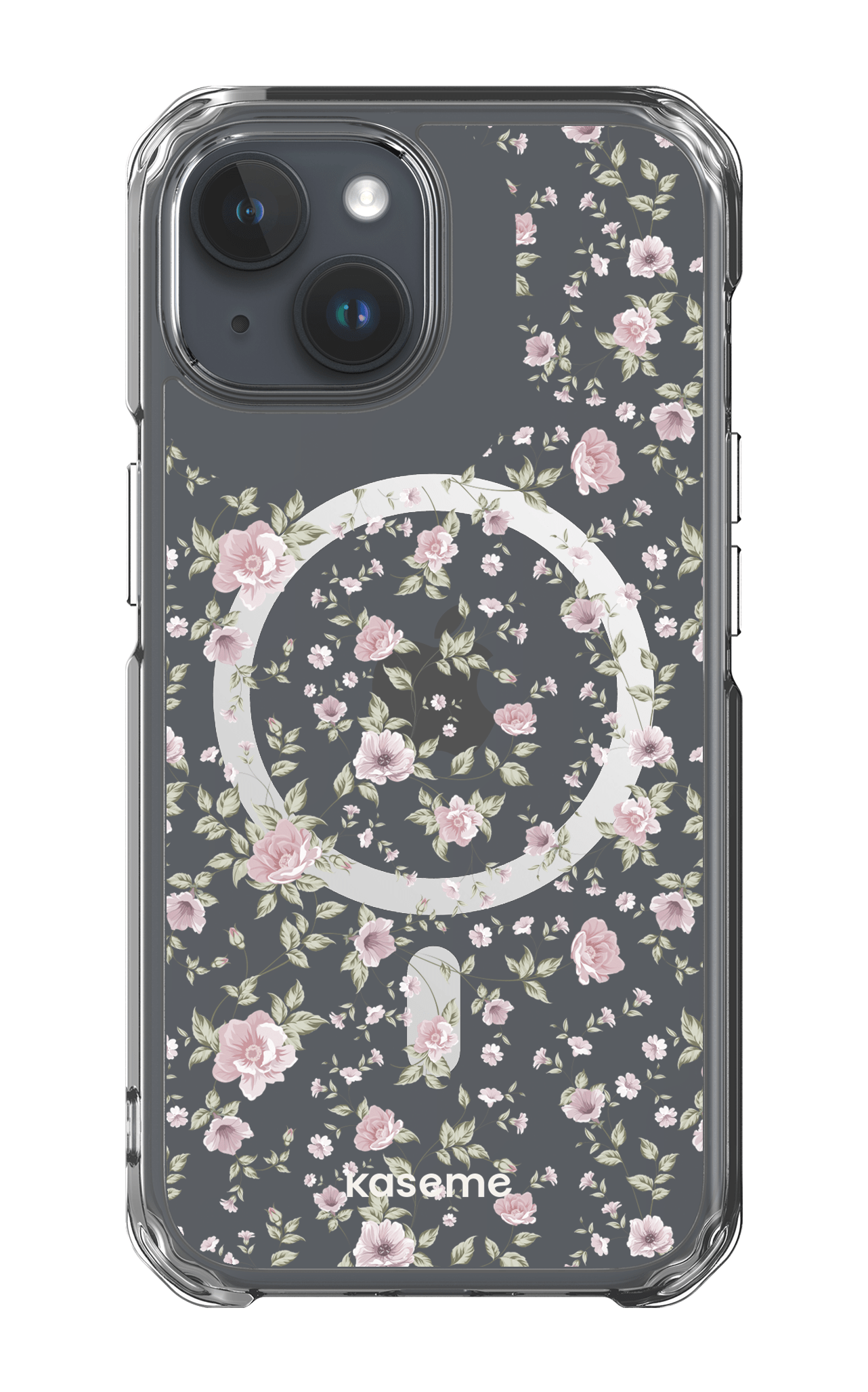 iPhone 15 Pro Clear Case - Magsafe La Vie en Rose Clear Case -