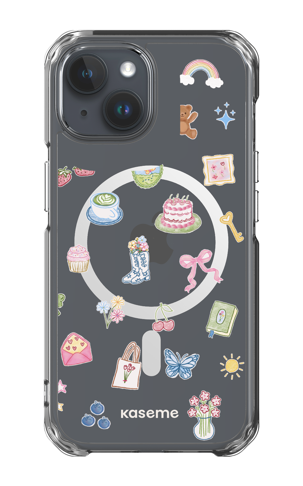 iPhone 15 Pro Clear Case - Magsafe Poetry Clear Case -