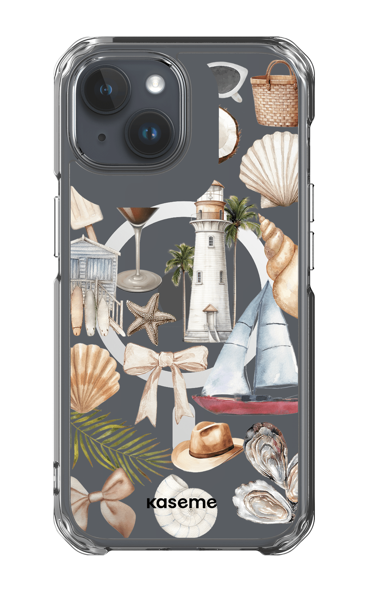 iPhone 15 Pro Clear Case - Magsafe Riviera Clear Case -