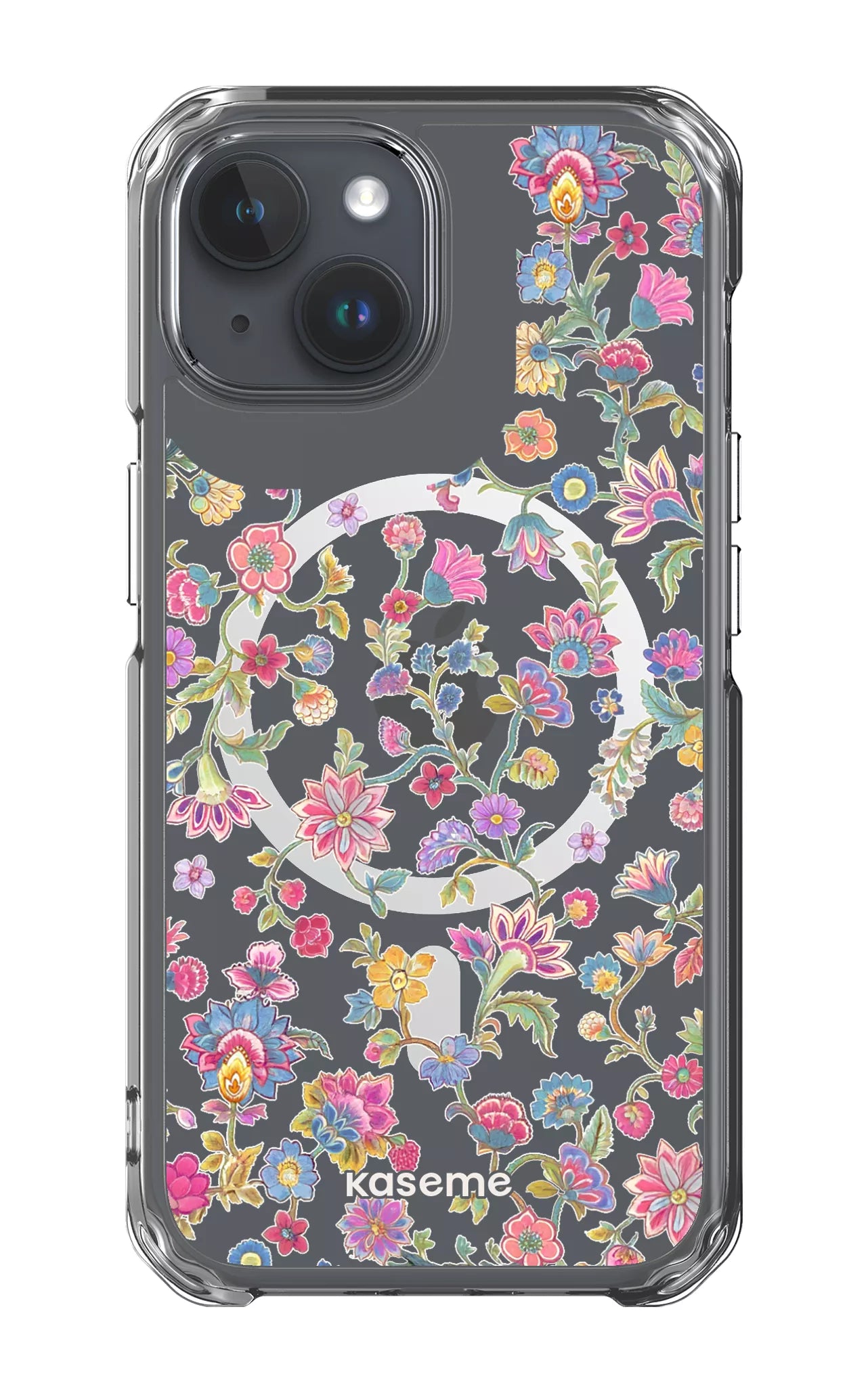 iPhone 15 Pro Clear Case - Magsafe Secret Garden Clear Case -