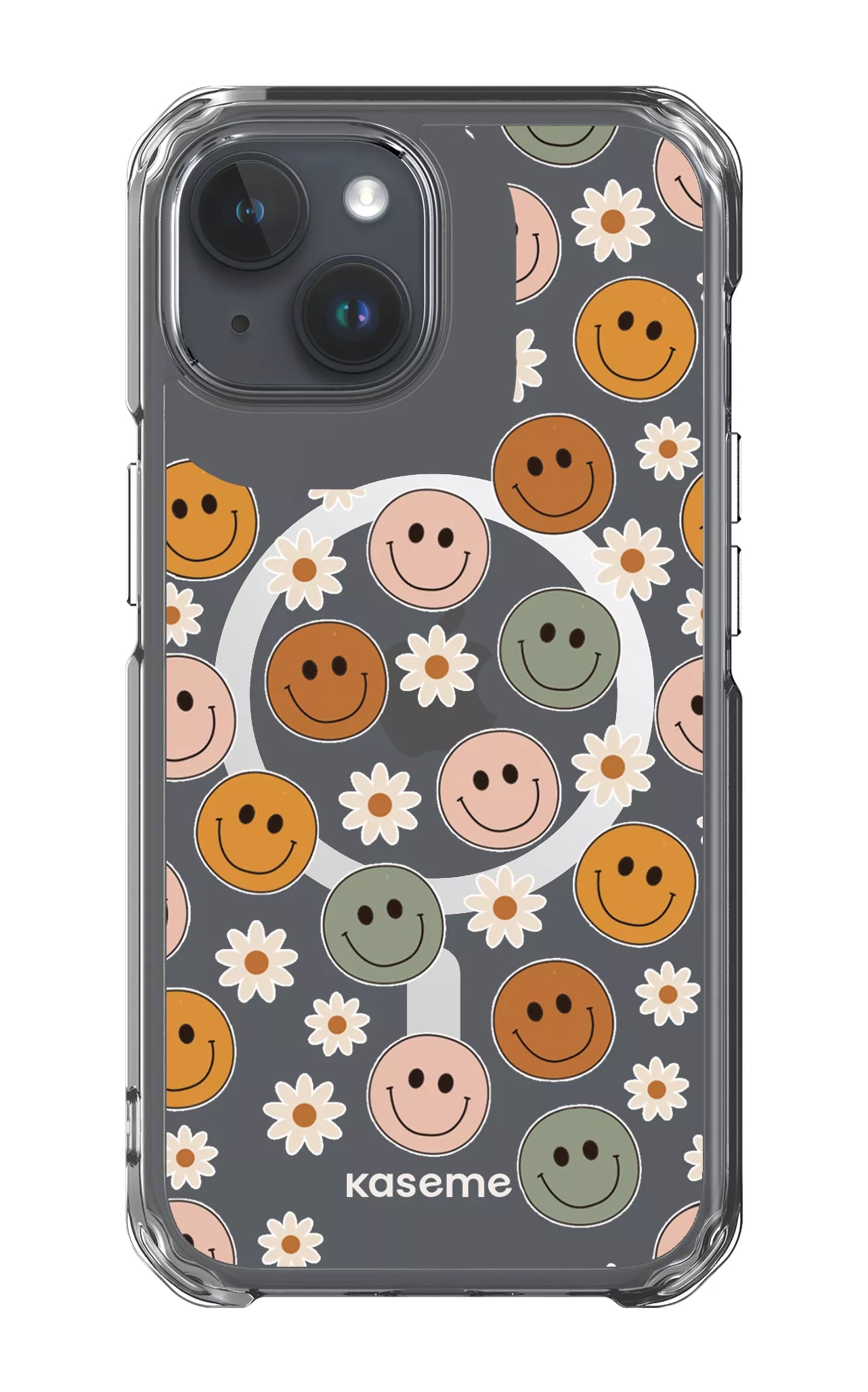 iPhone 15 Pro Clear Case - Magsafe Smirk Clear Case -