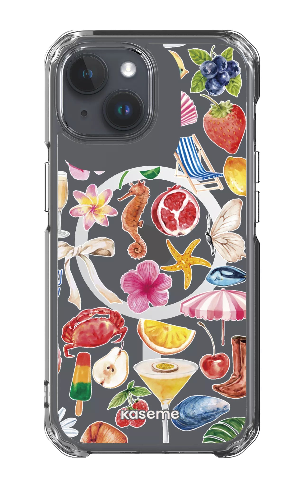 iPhone 15 Pro Clear Case - Magsafe St-Tropez Clear Case -