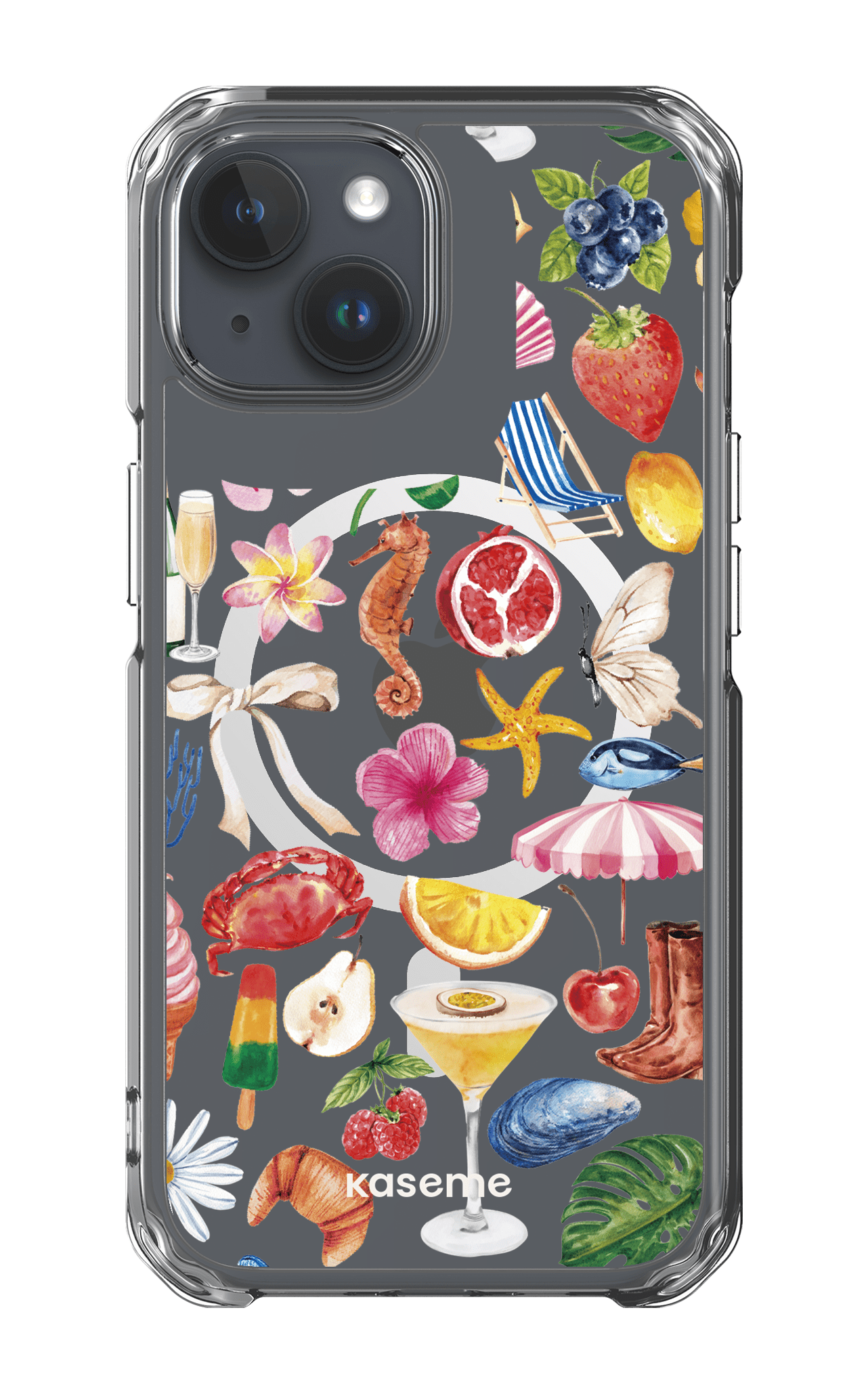 iPhone 15 Pro Clear Case - Magsafe St-Tropez Clear Case -