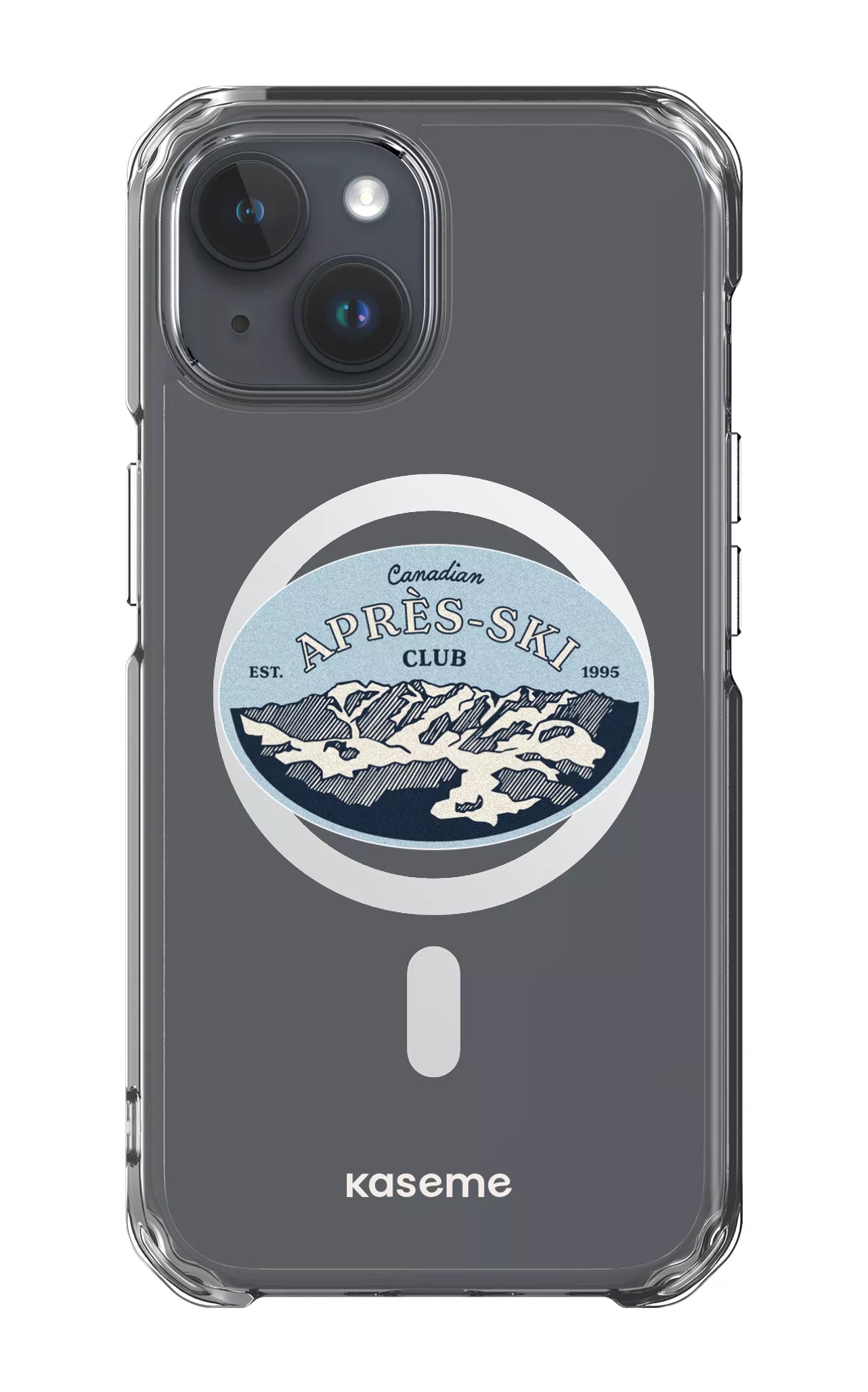 iPhone 15 Pro Clear Case - Magsafe Whistler Clear Case -