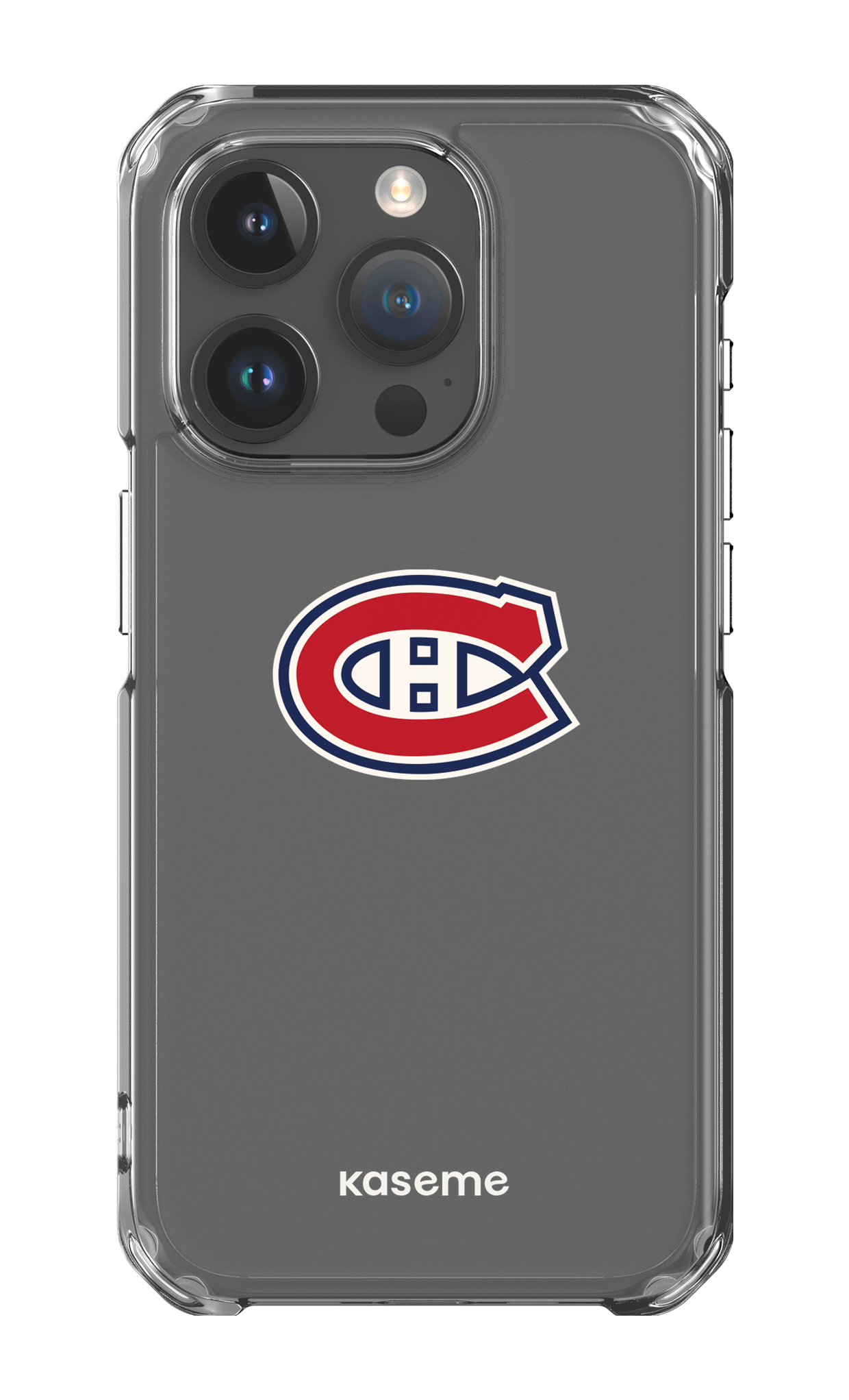 iPhone 15 Pro Clear Case Canadiens Logo Clear -
