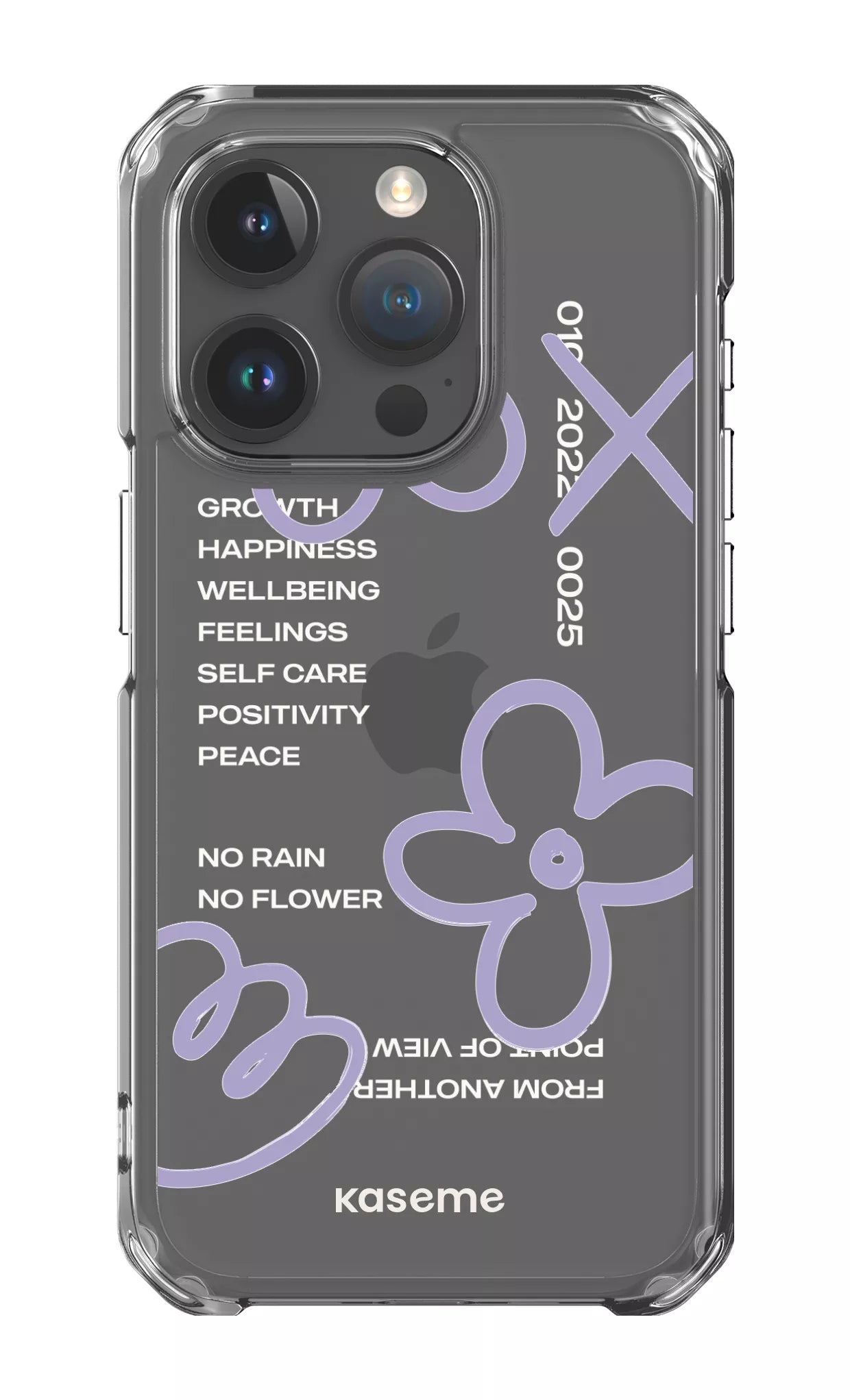 iPhone 15 Pro Clear Case Feelings purple Clear Case -