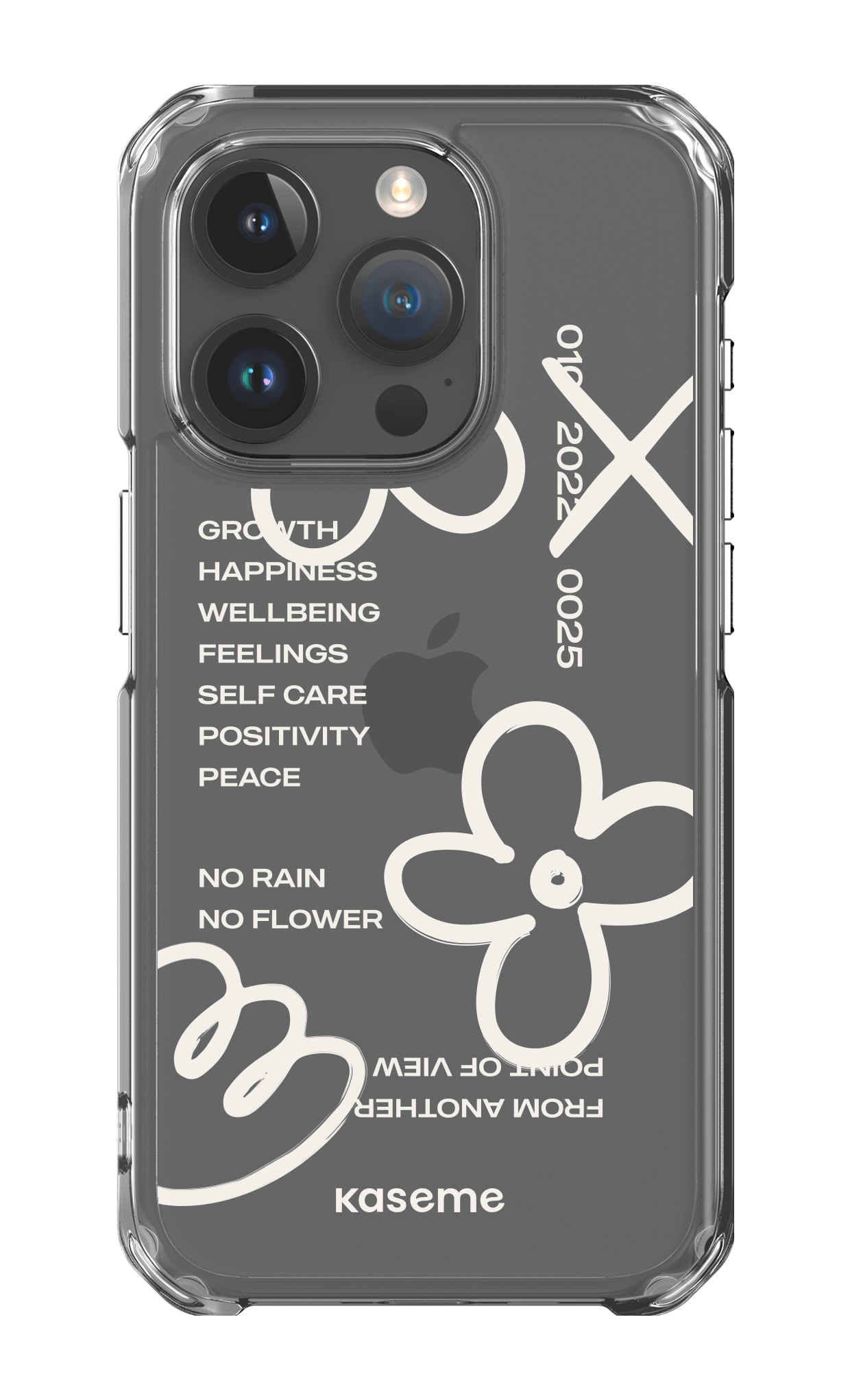 iPhone 15 Pro Clear Case Feelings white Clear Case -