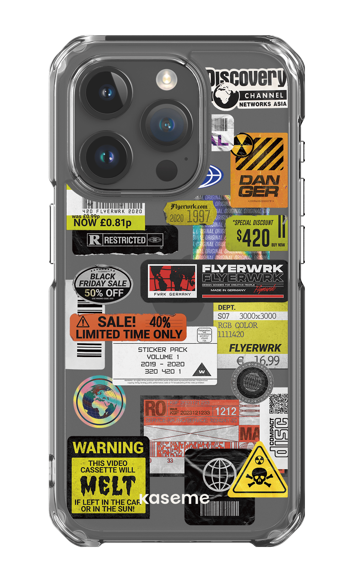 iPhone 15 Pro Clear Case Melt Clear Case -