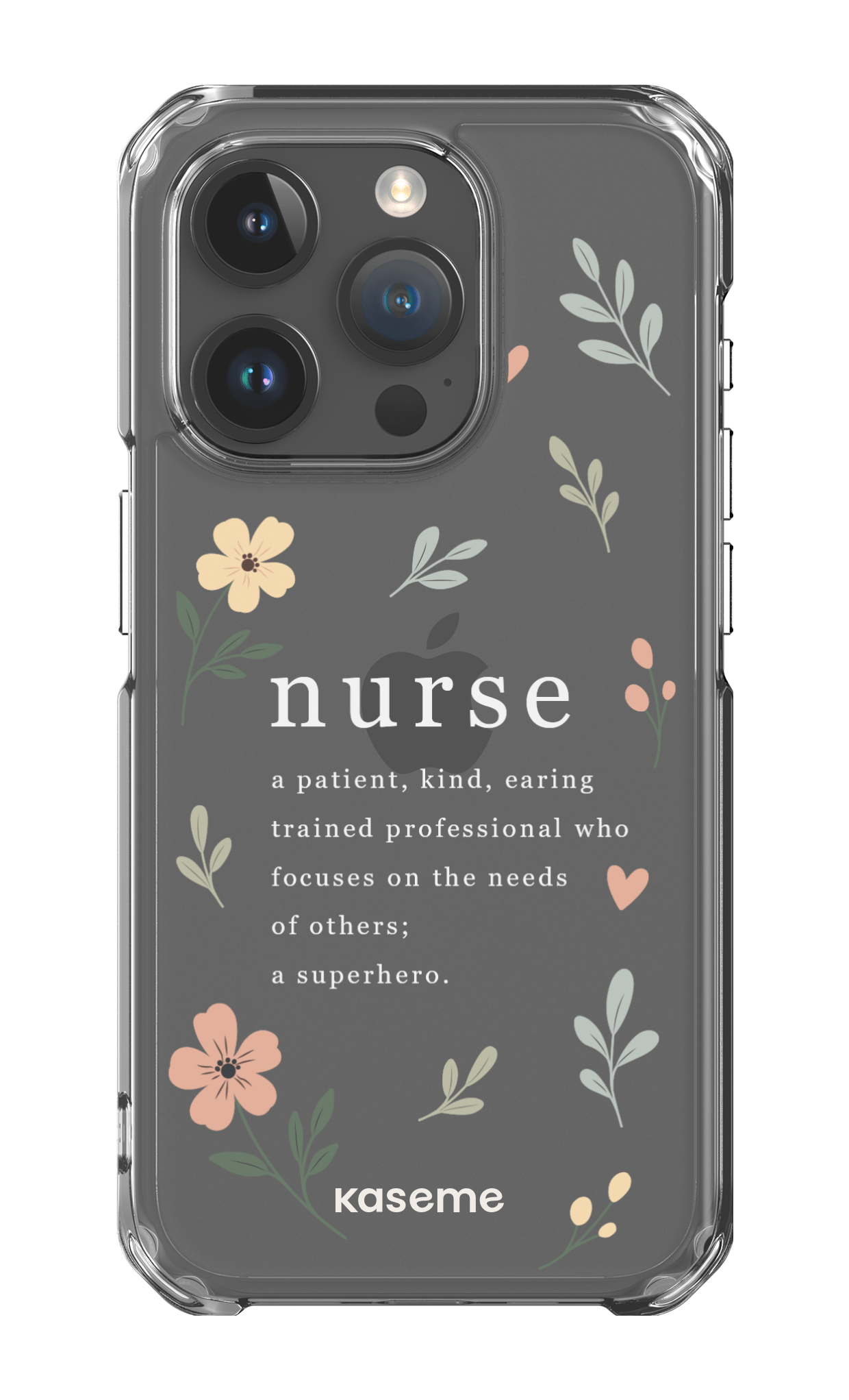 iPhone 15 Pro Clear Case With Heart Clear Case -