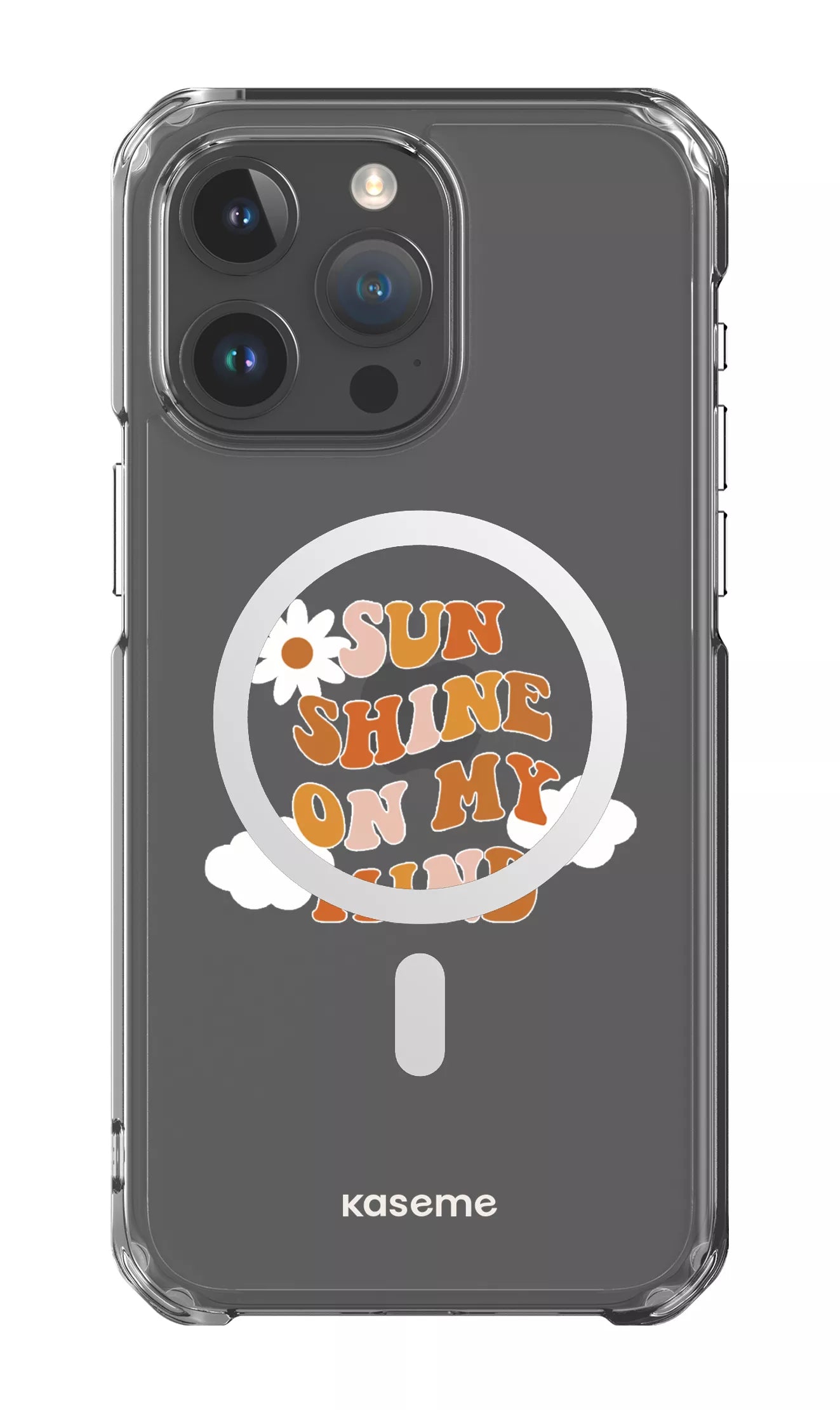 iPhone 15 Pro Max Clear Case - Magsafe Cheerful Clear Case -