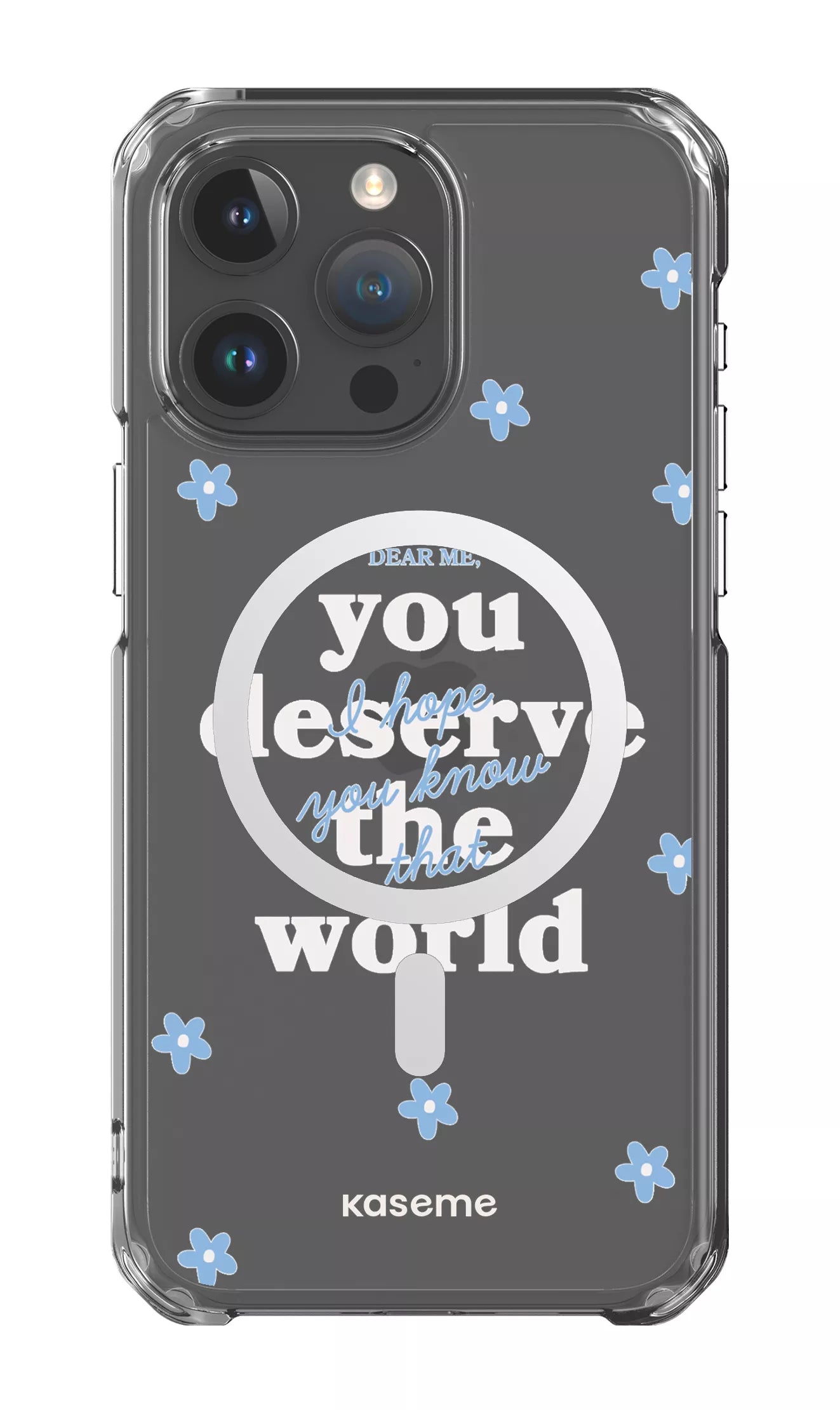 iPhone 15 Pro Max Clear Case - Magsafe Dear Me Clear Case -