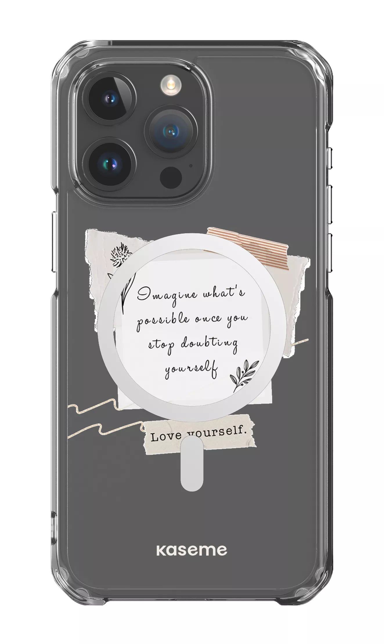 iPhone 15 Pro Max Clear Case - Magsafe Faith Clear Case -