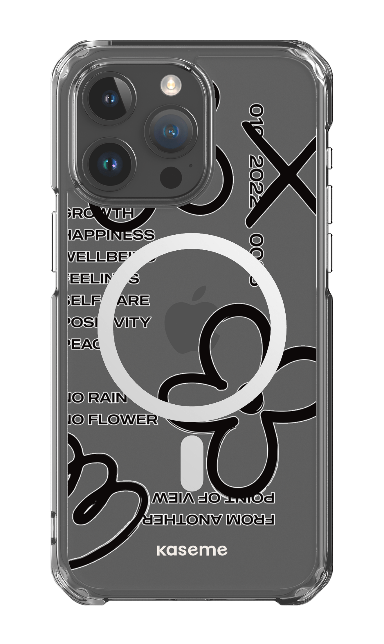 iPhone 15 Pro Max Clear Case - Magsafe Feelings black Clear Case -