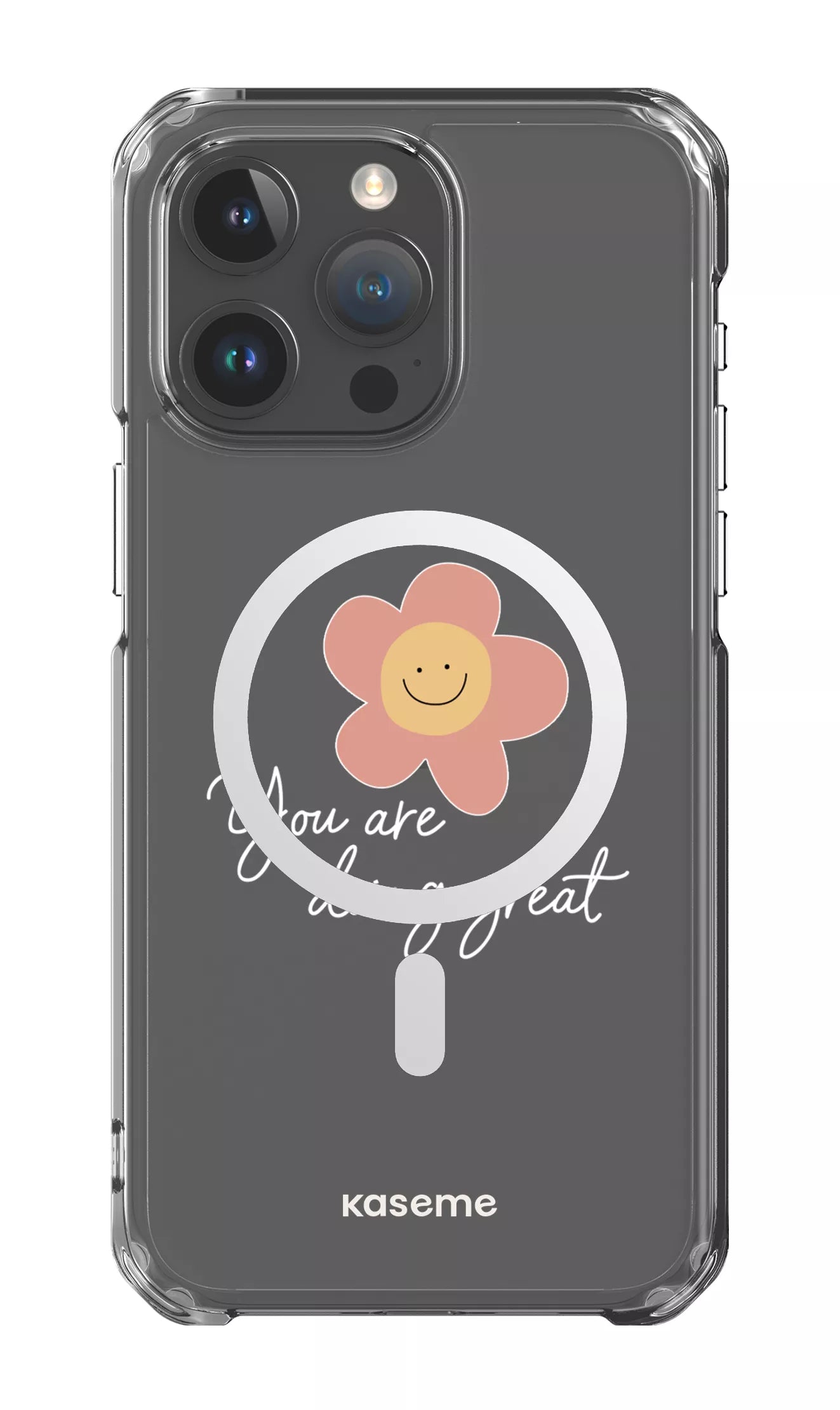 iPhone 15 Pro Max Clear Case - Magsafe Keep going Clear Case -