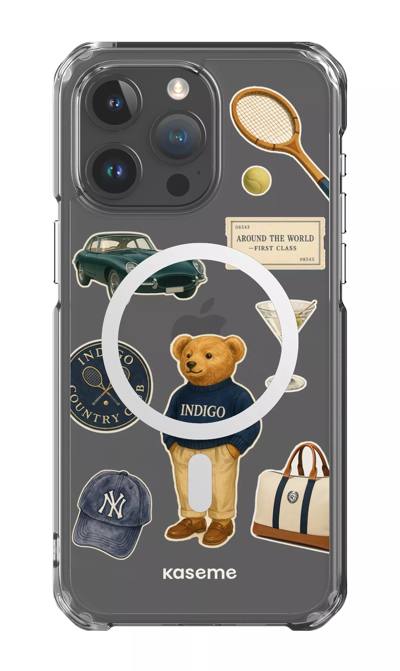 iPhone 15 Pro Max Clear Case - Magsafe Kingsley Clear Case -