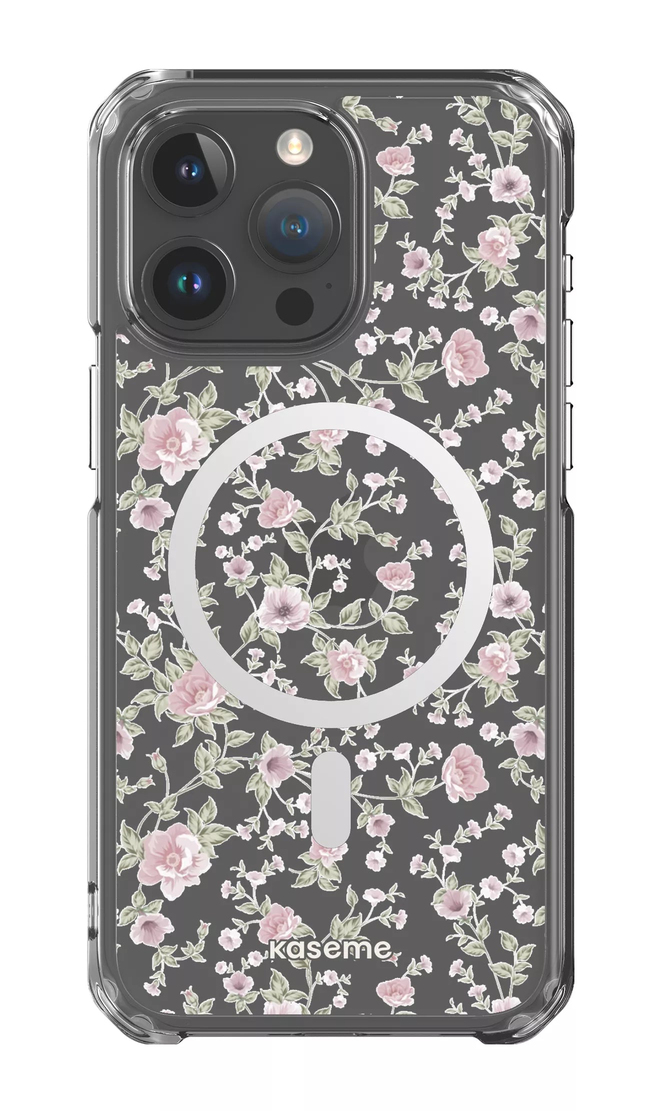 iPhone 15 Pro Max Clear Case - Magsafe La Vie en Rose Clear Case -