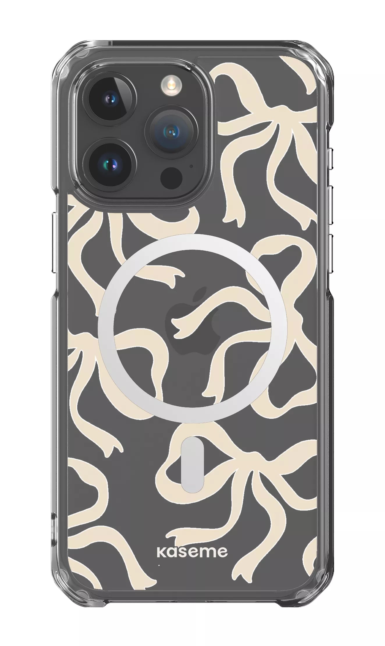iPhone 15 Pro Max Clear Case - Magsafe Lace Clear Case -