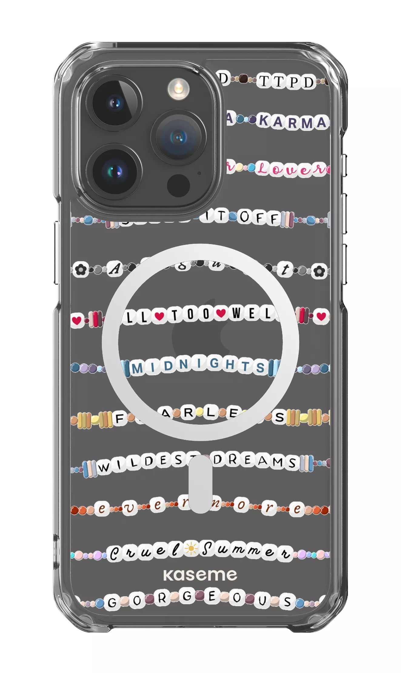 iPhone 15 Pro Max Clear Case - Magsafe Love Story Clear Case -