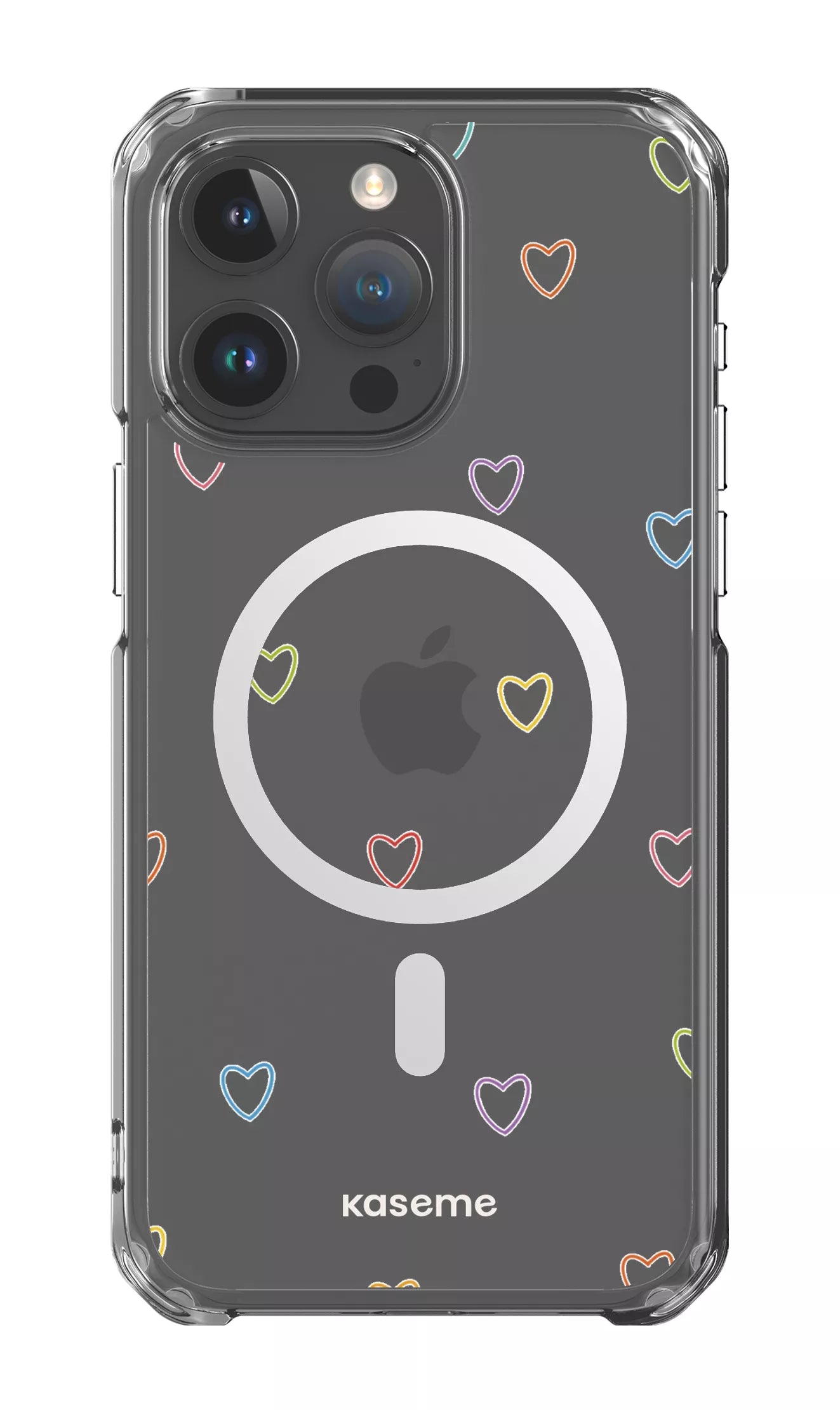 iPhone 15 Pro Max Clear Case - Magsafe Love Wins Clear Case -