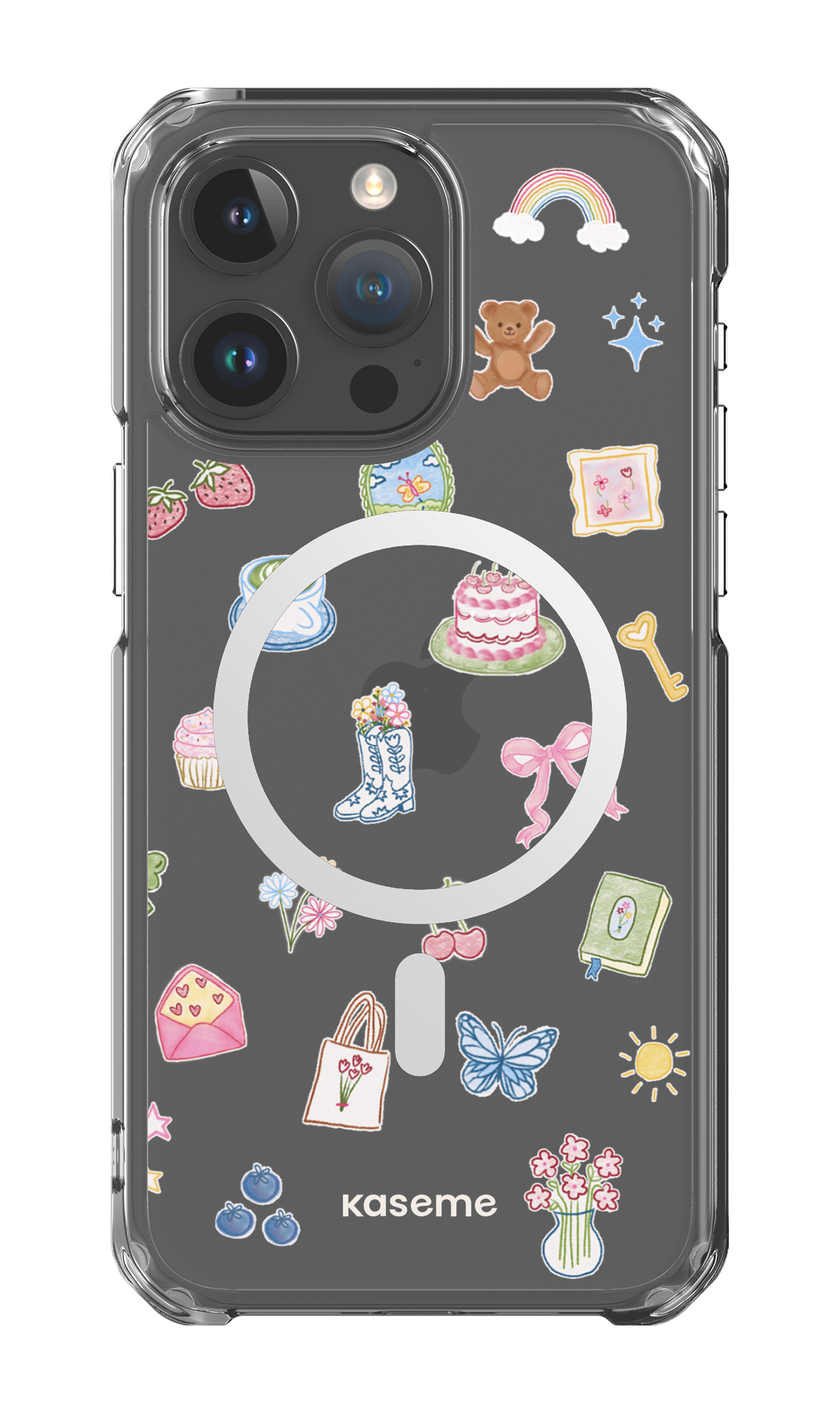 iPhone 15 Pro Max Clear Case - Magsafe Poetry Clear Case -