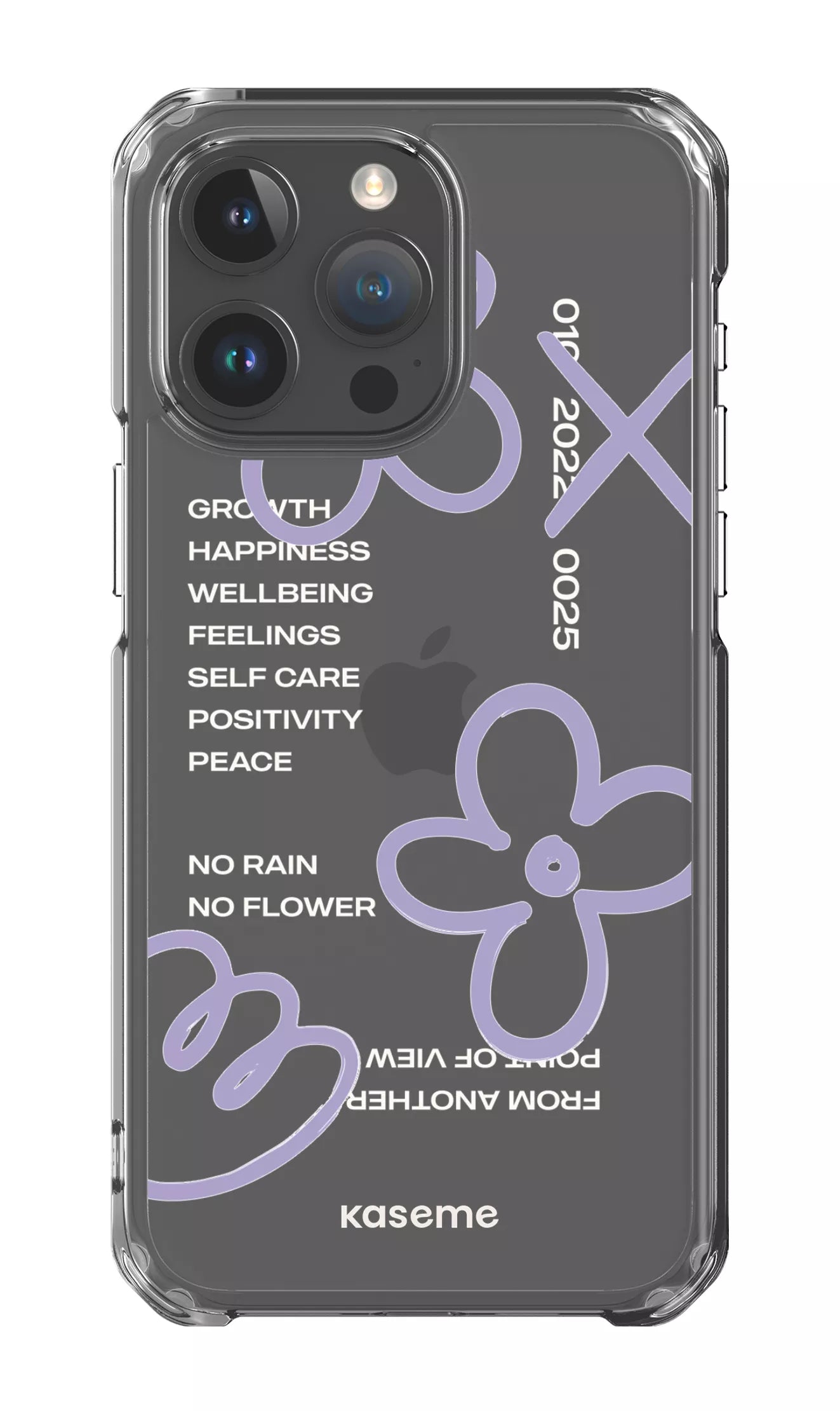 iPhone 15 Pro Max Clear Case Feelings purple Clear Case -