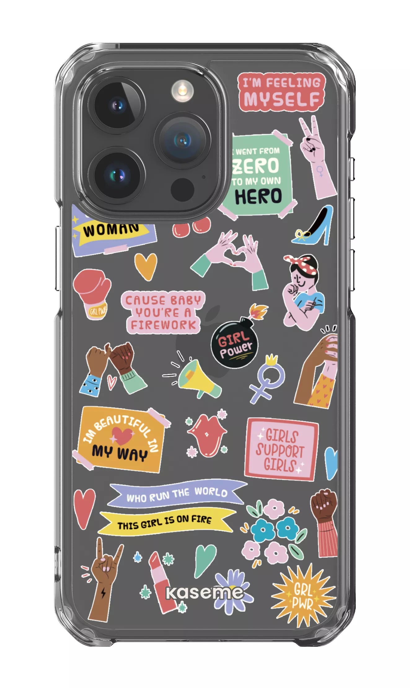 iPhone 15 Pro Max Clear Case Girl Boss Clear Case -