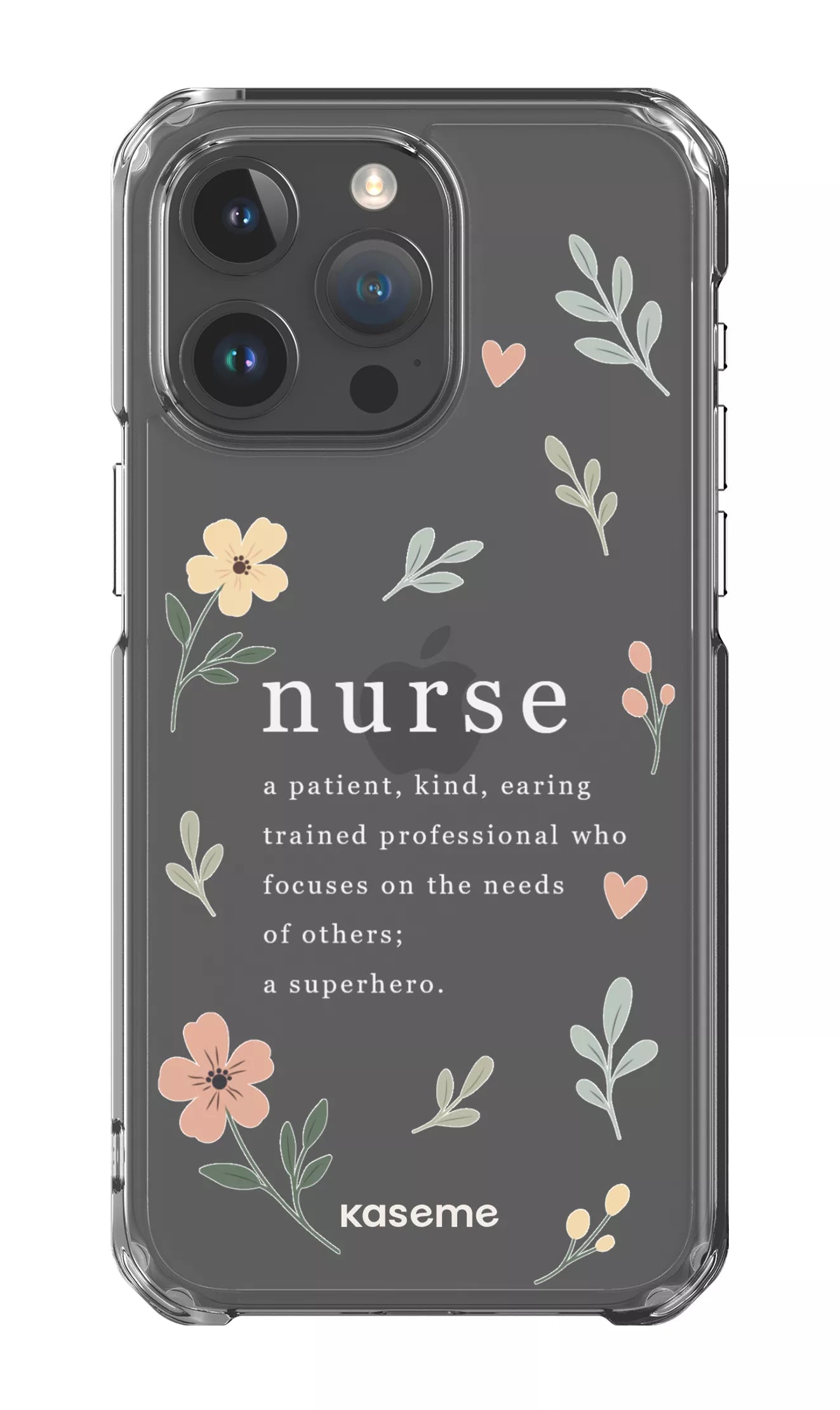 iPhone 15 Pro Max Clear Case With Heart Clear Case -