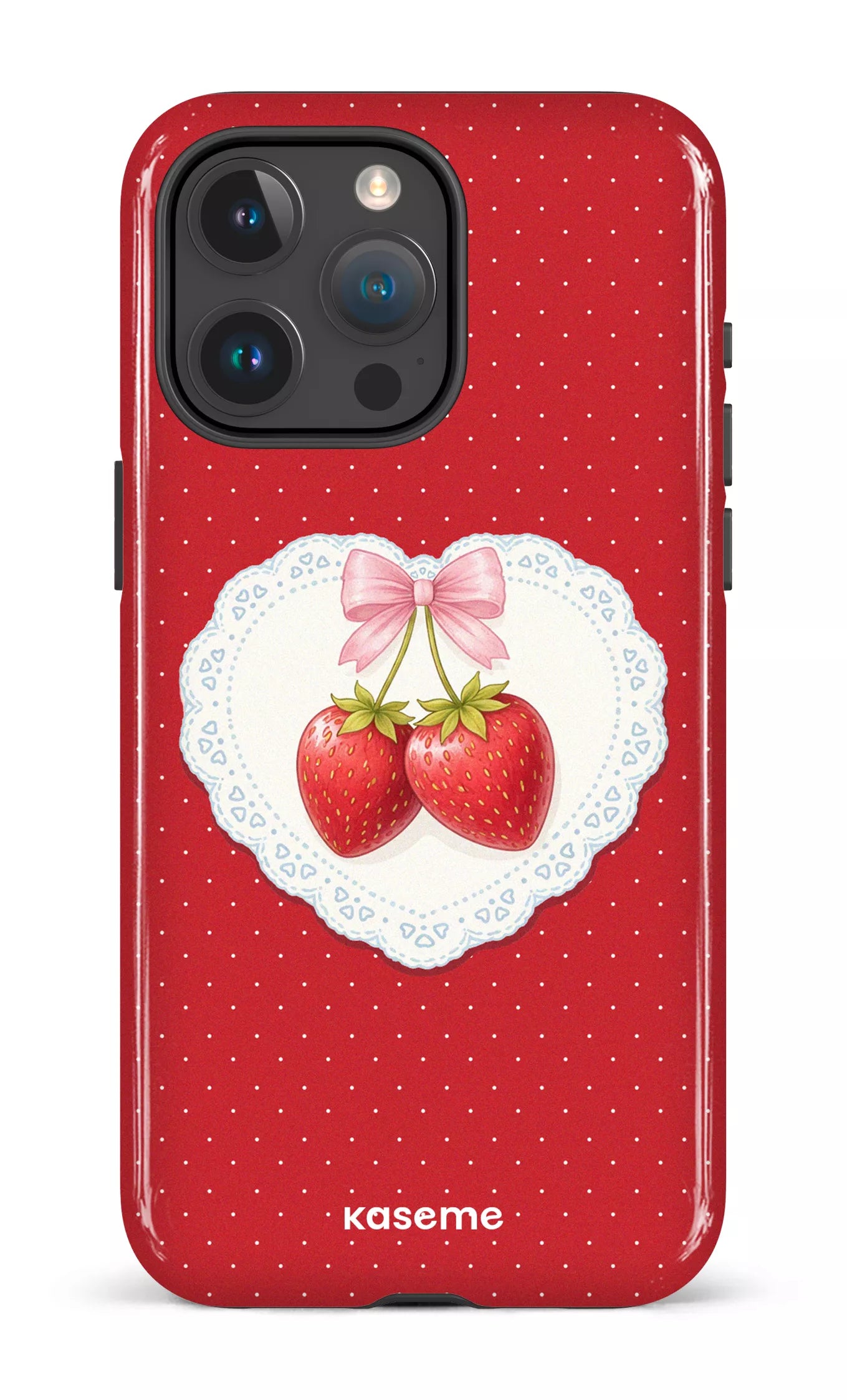 iPhone 15 Pro Max Tough Fresa Lace Red -