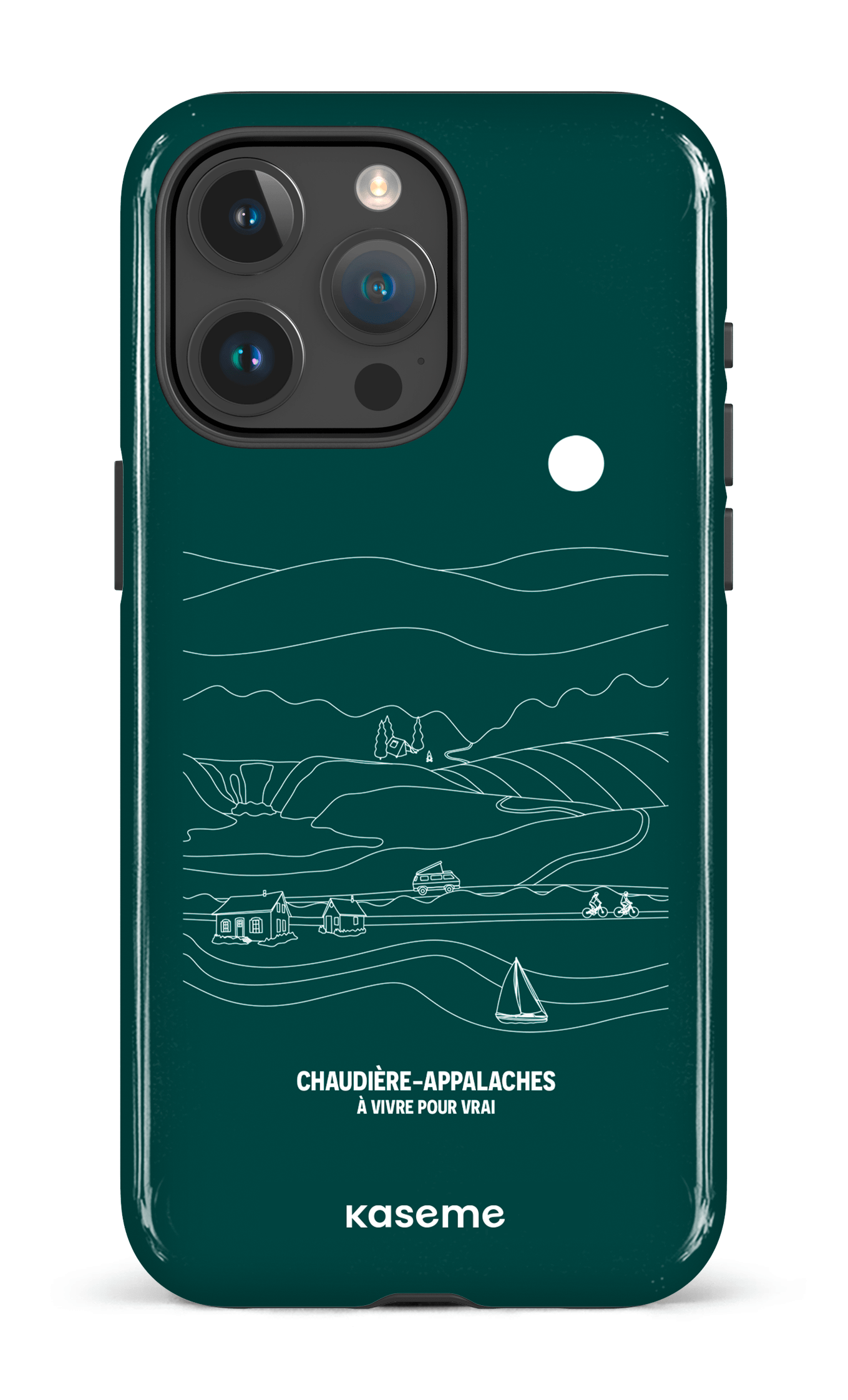 iPhone 15 Pro Max Tough Paysage Line Art par TCA -