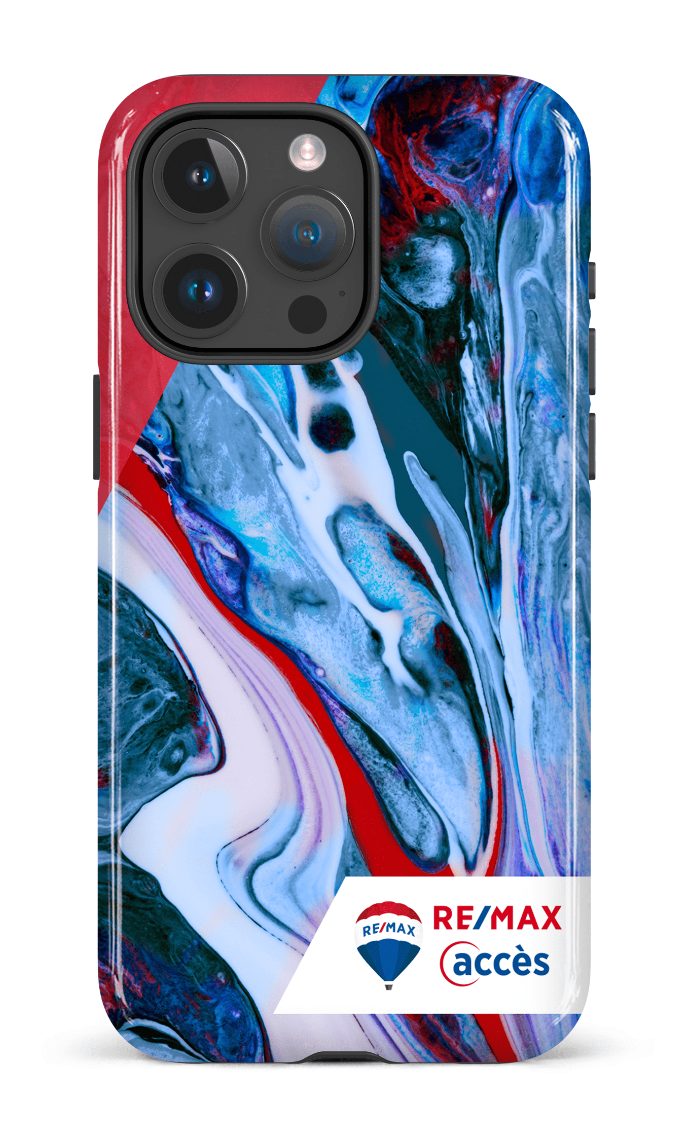 iPhone 15 Pro Max Tough Peinture marbrée claire -