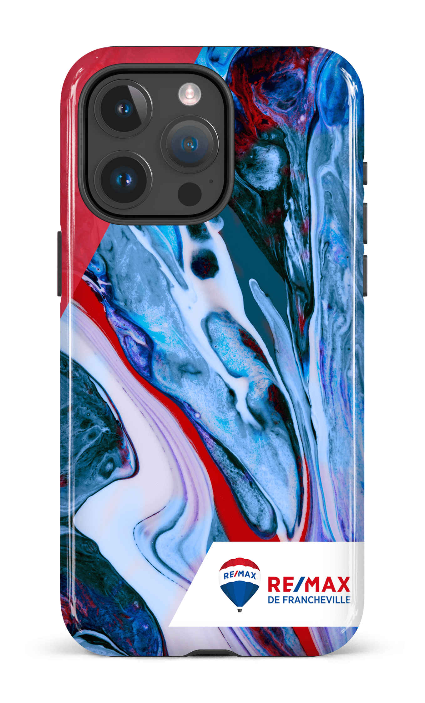 iPhone 15 Pro Max Tough Peinture marbrée claire de Francheville -