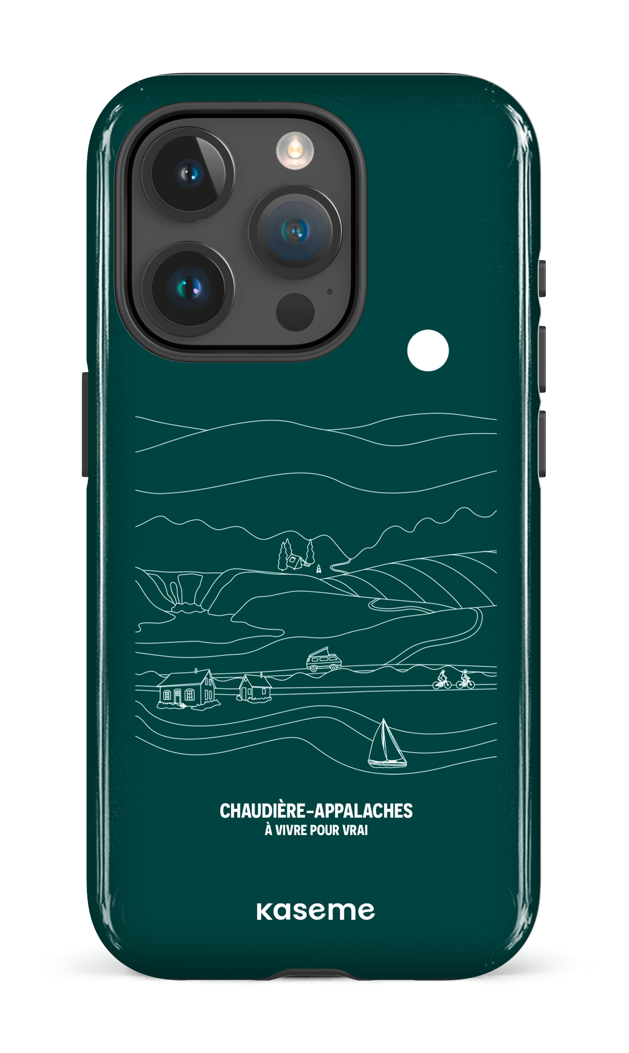iPhone 15 Pro Tough Paysage Line Art par TCA -