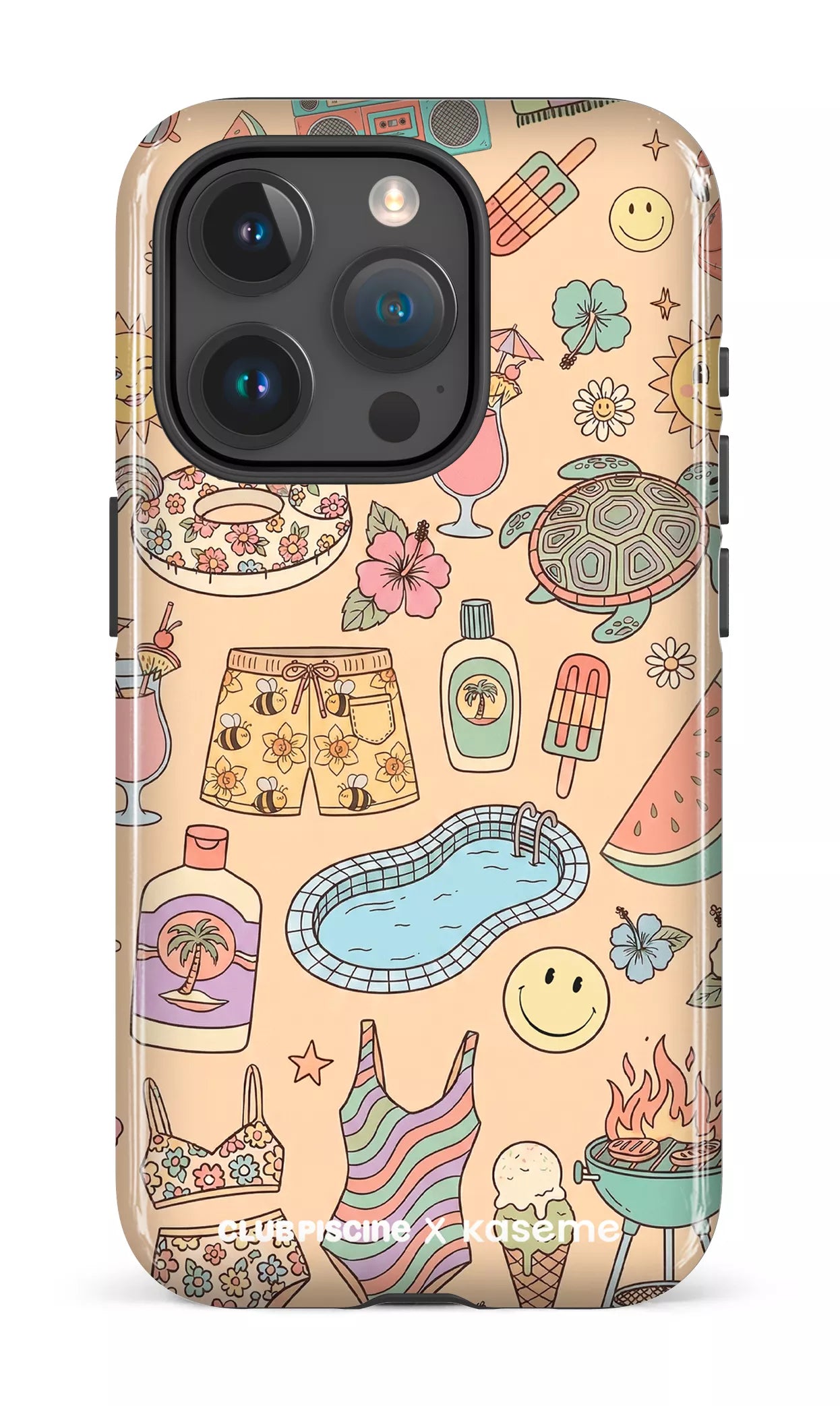 iPhone 15 Pro Tough Summer Icon by Club Piscine -