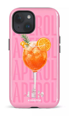 iPhone 15 Tough (Gloss) Aperol Sunset Pink -