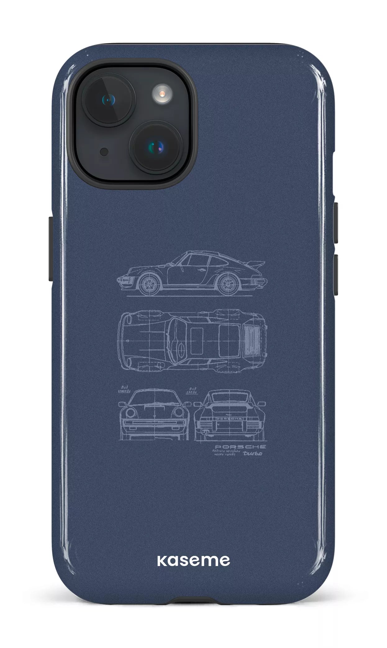 iPhone 15 Tough (Gloss) Beat The Traffic Blue -