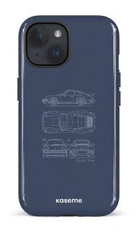 iPhone 15 Tough (Gloss) Beat The Traffic Blue -